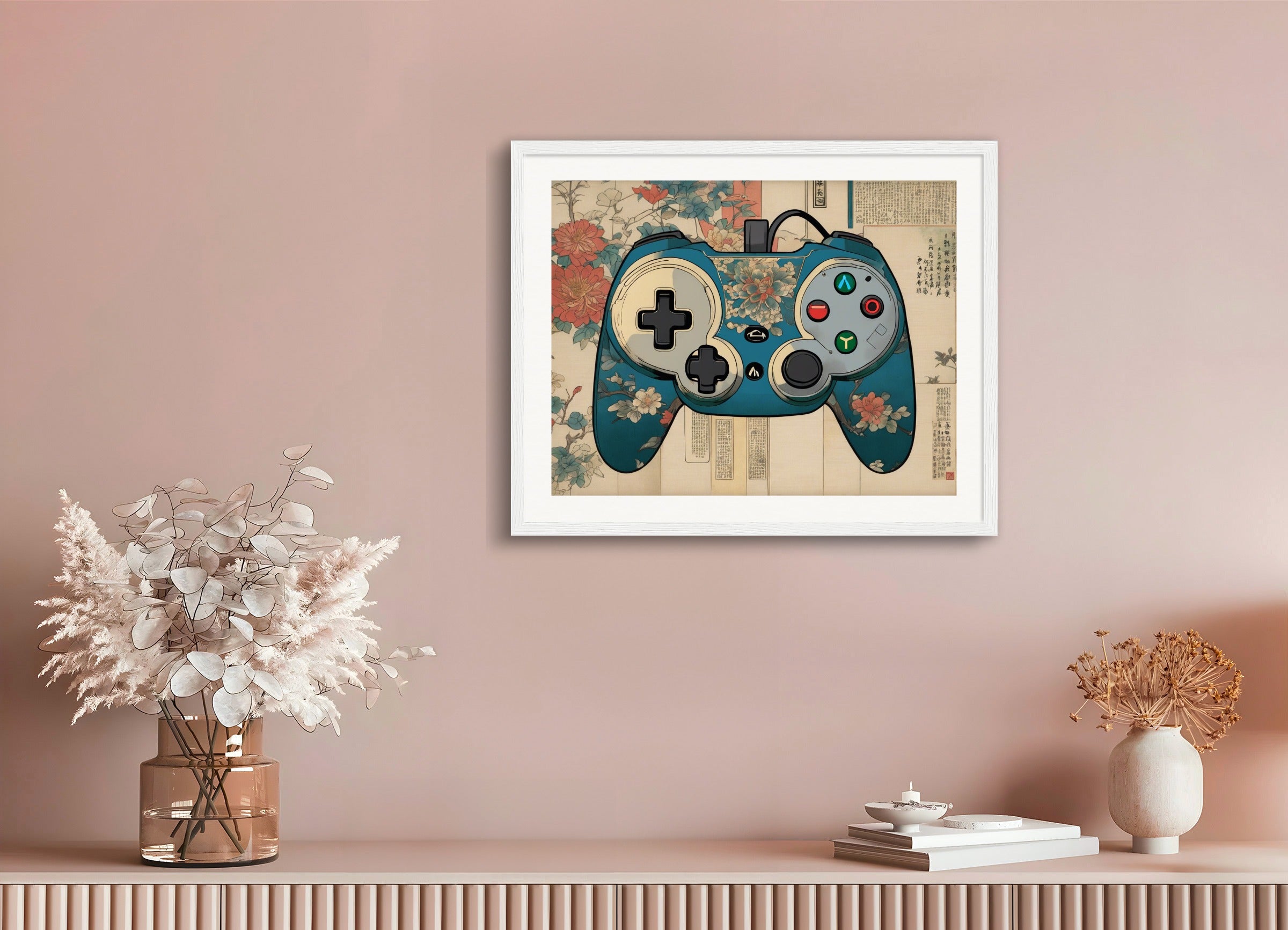 Poster with wood frame: Hiroshige,