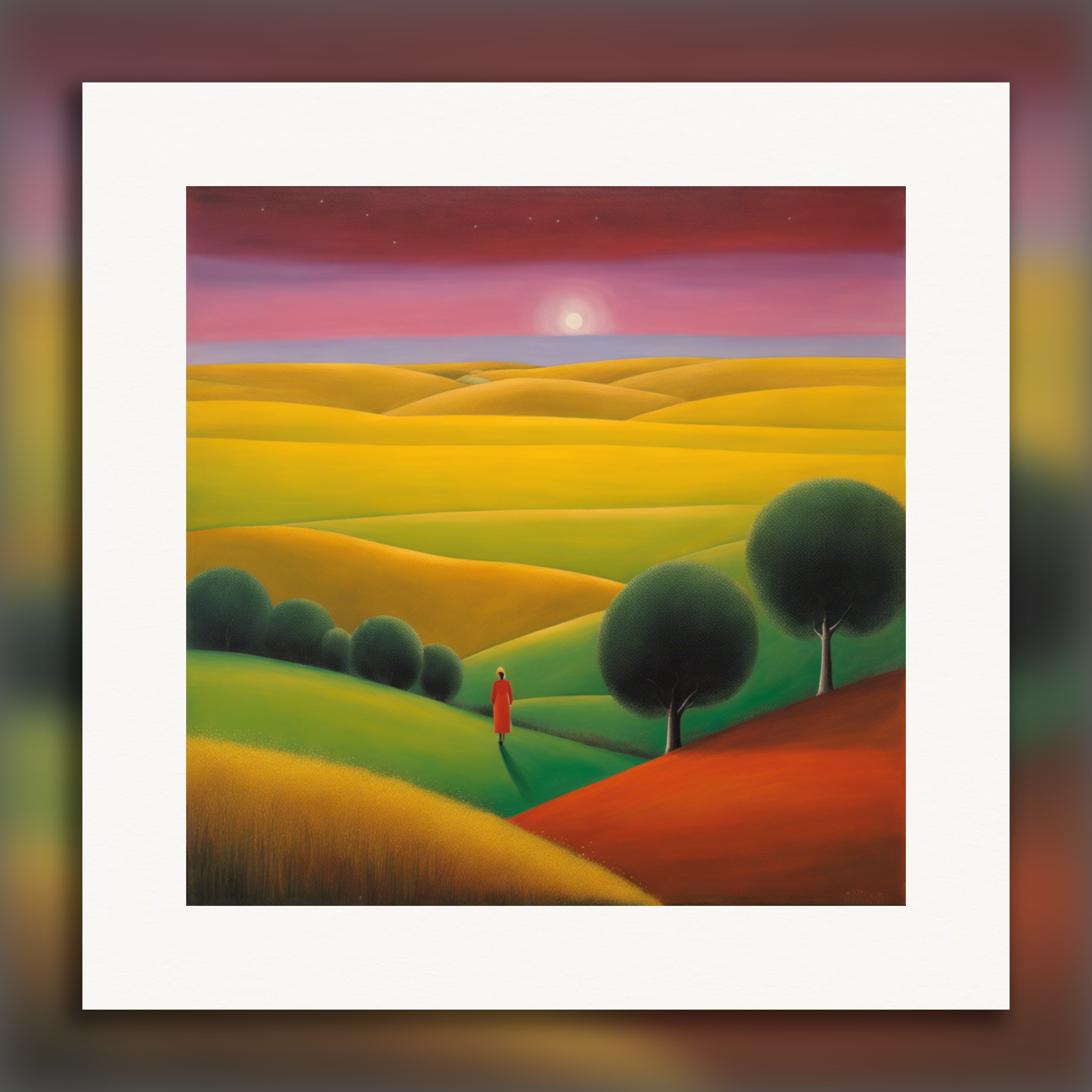 Expressionnisme abstrait, promenade  - Affiche