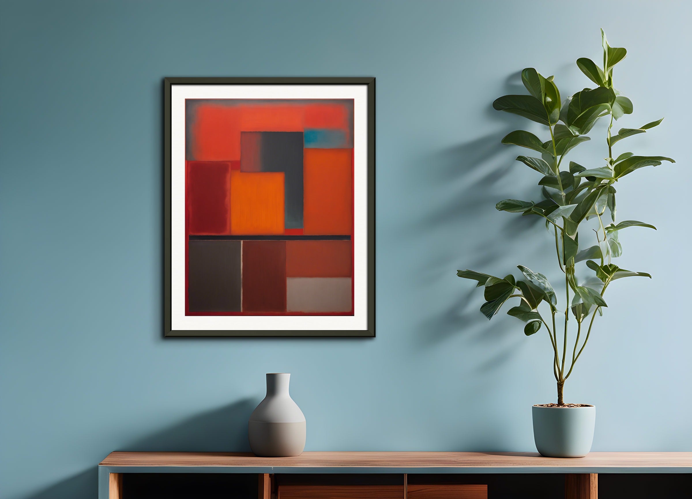 Poster with metal frame: 20th century American abstract expressionism,