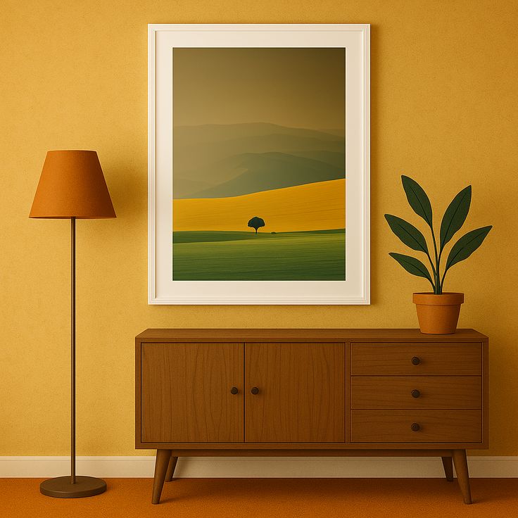 Images colorées et abstraites, capturant des compositions géométriques dans les paysages, Aries - Affiche