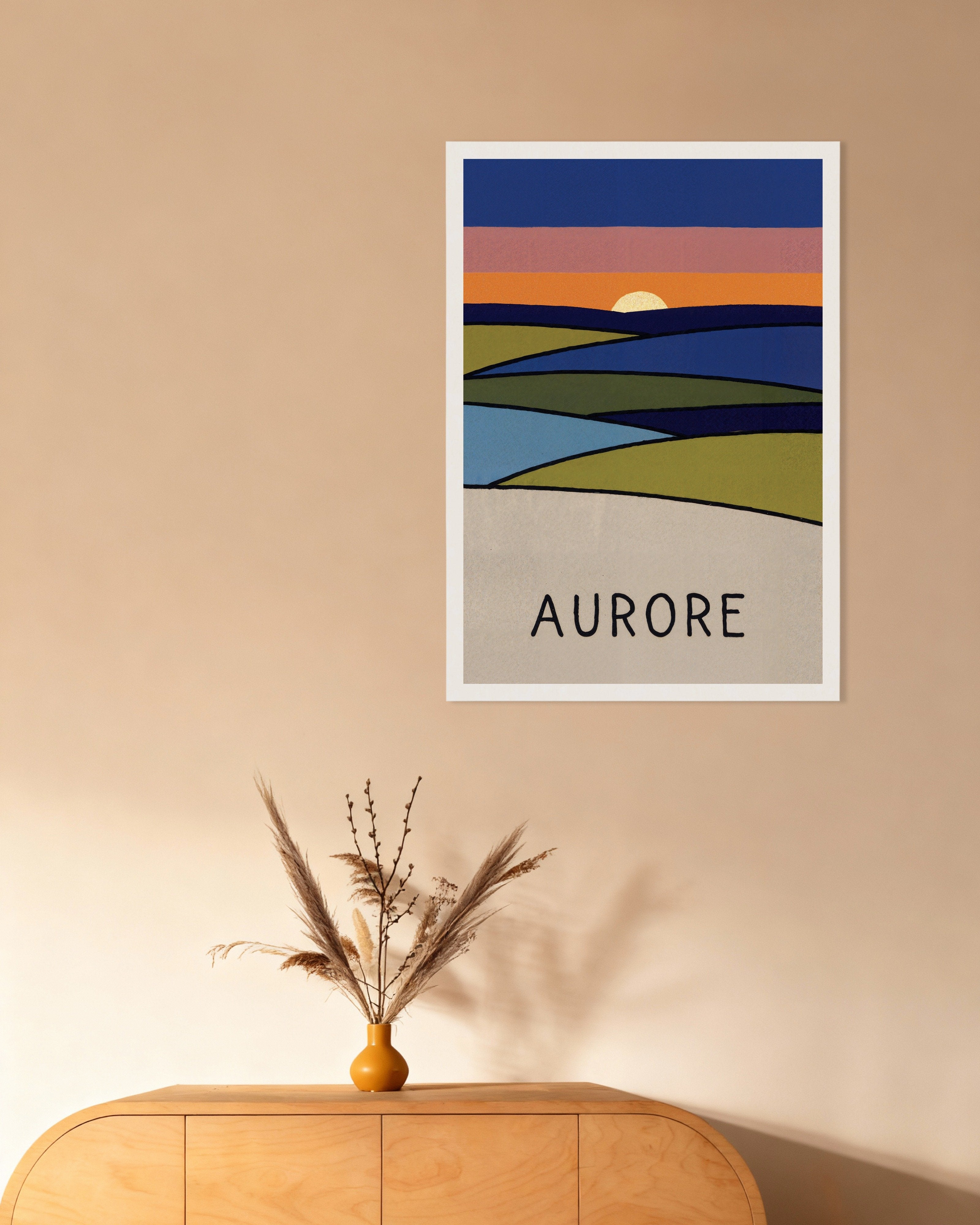 Poster of Aurore - Sunrise Landscape Poster