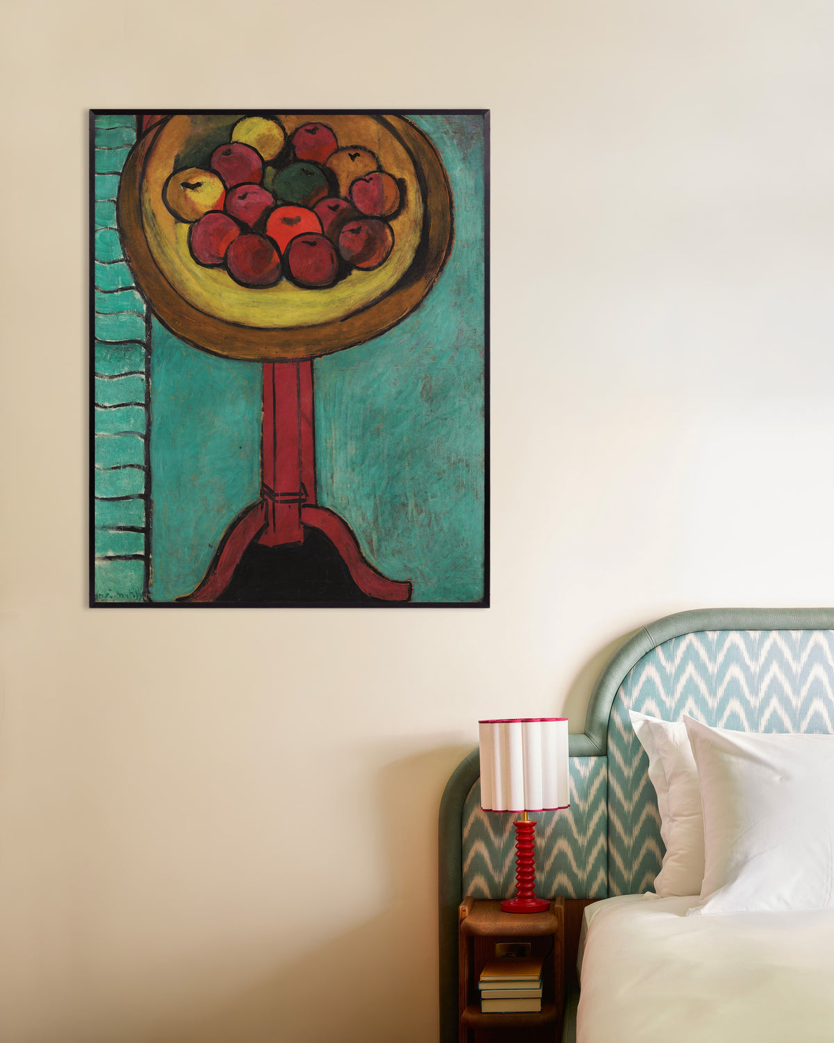 Poster de Bol de pommes sur une table (1916), Henri Matisse, avec cadre en métal