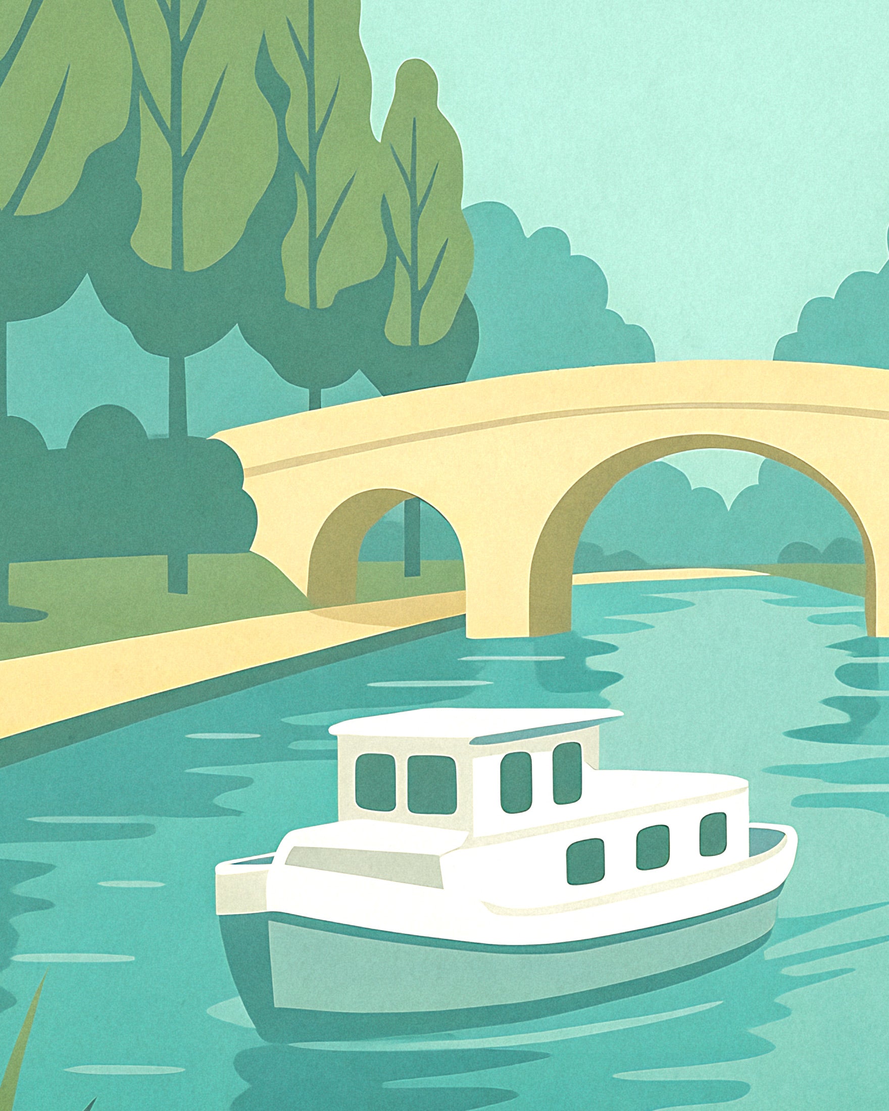 Canal du Midi Reisposter - Franse Waterweg
