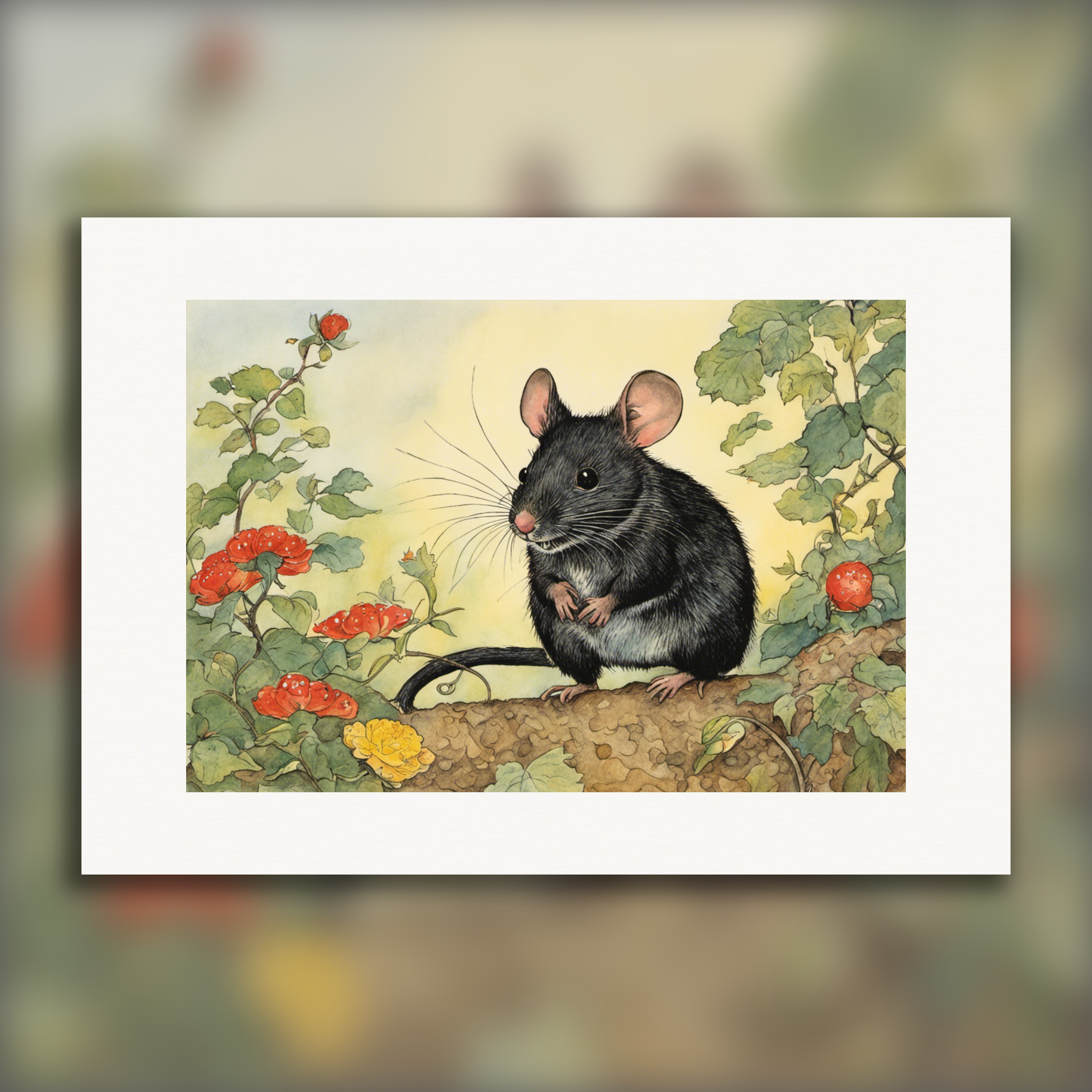 Hedendaagse Amerikaanse stripverhaal naïef, een muis - Poster