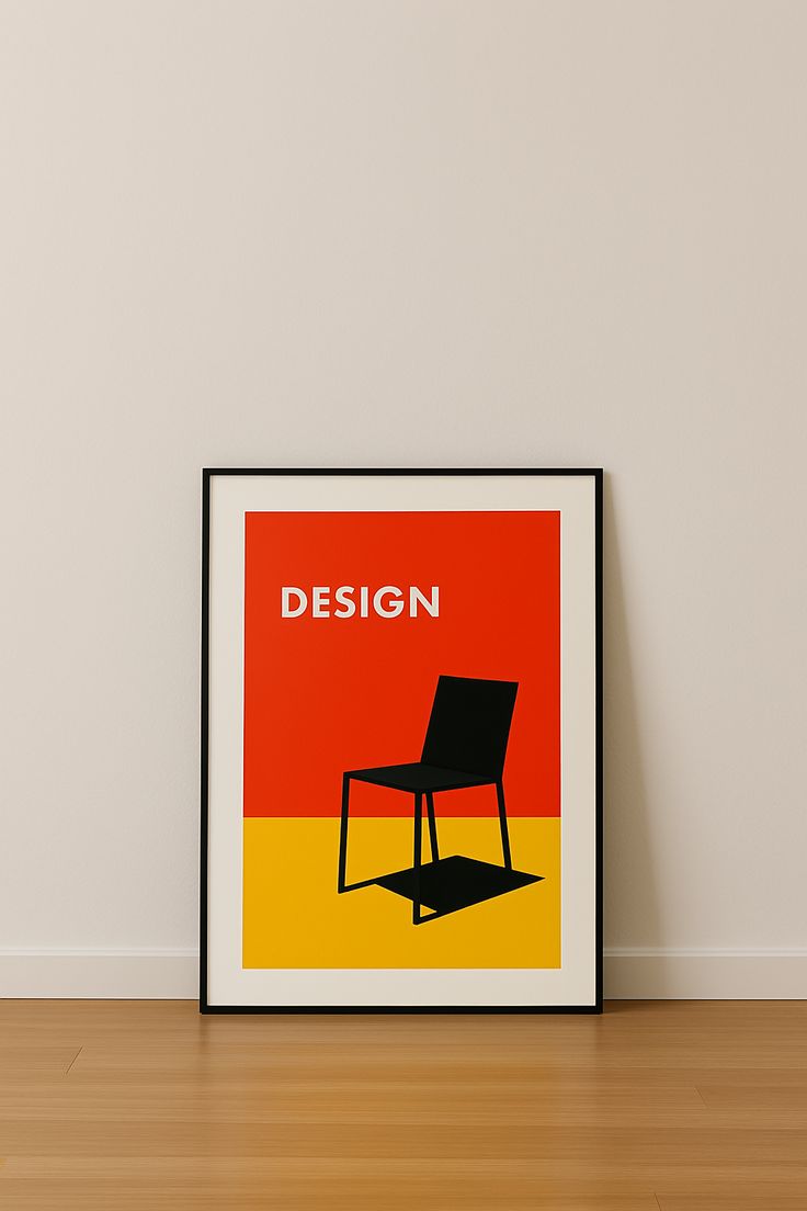 Ontwerp poster, stoel - Poster