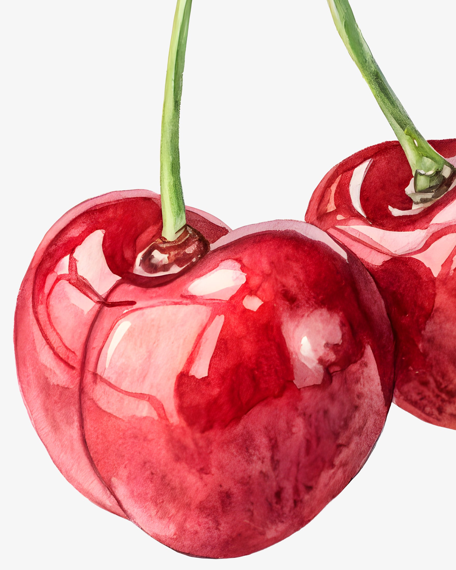 Affiche Cerise Aquarelle – Poster Décoratif Fruit