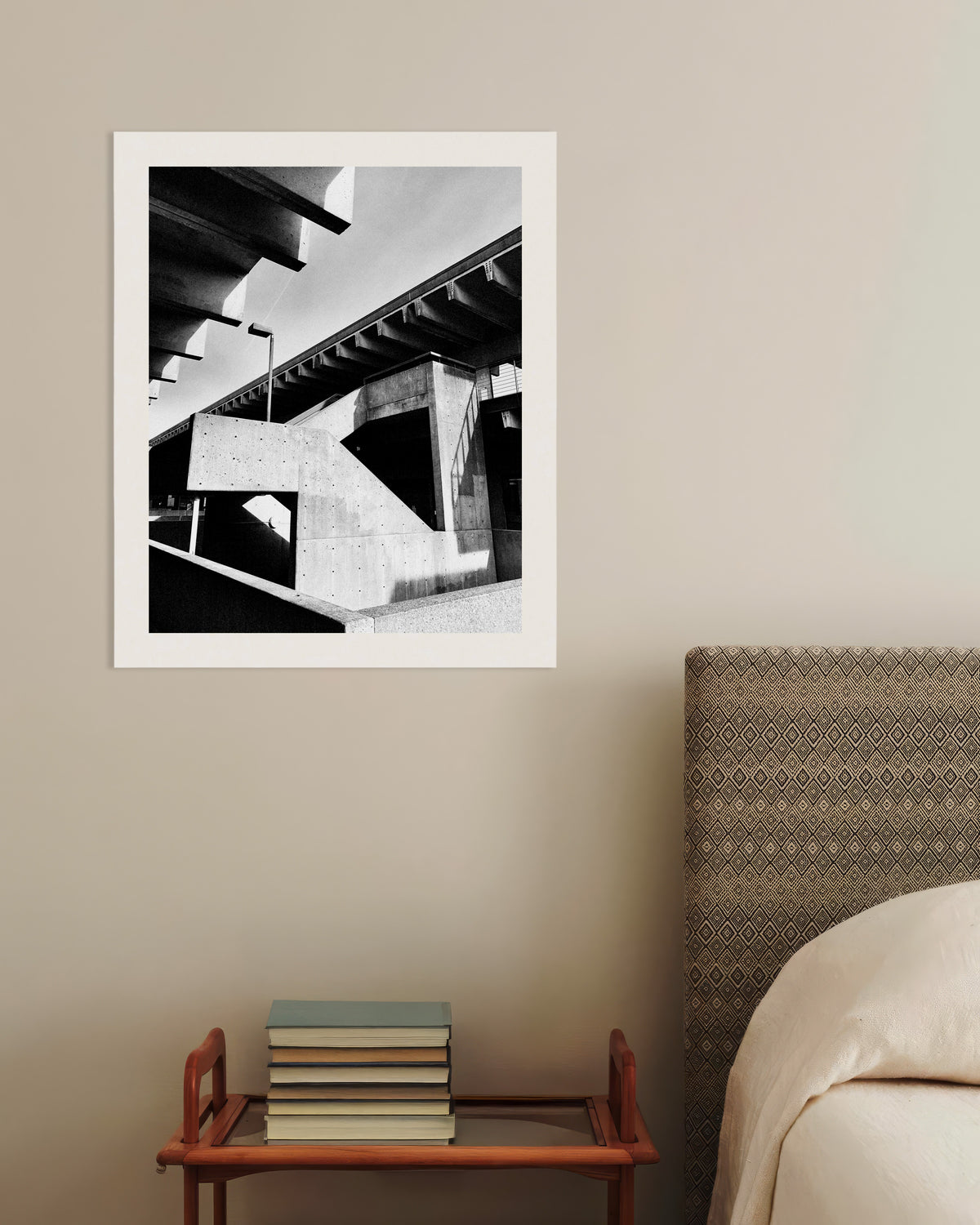 Poster ‘Betonnen trap in het zonlicht’