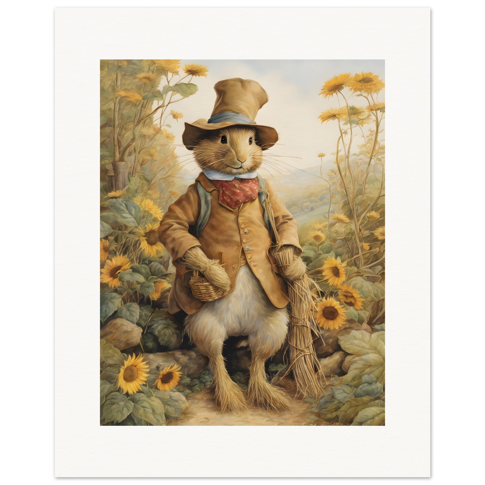 Contes charmants, délicates aquarelles britanniques, Épouvantail - Affiche