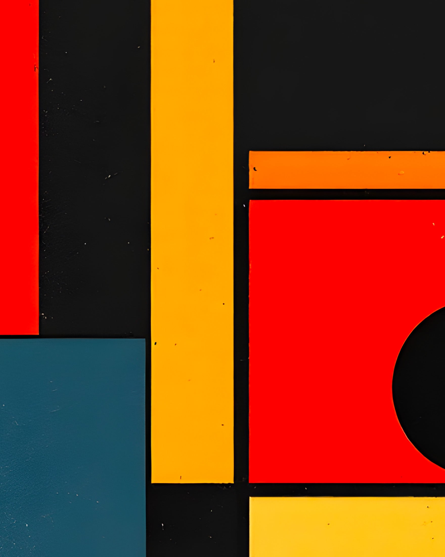 De Stijl, suite de motifs géométriques - Affiche