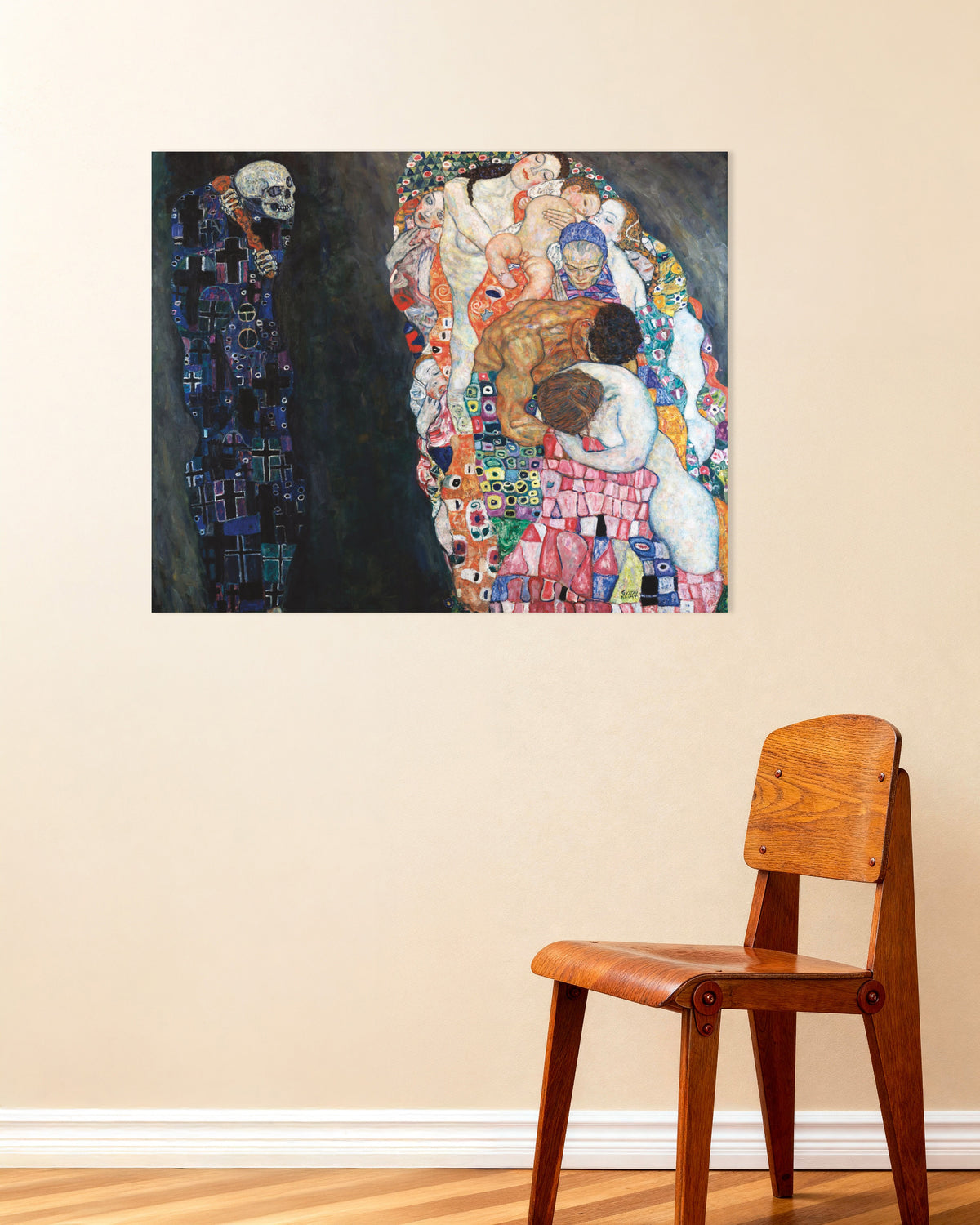 Poster de La Vie et la Mort (1910–1915) de Gustav Klimt