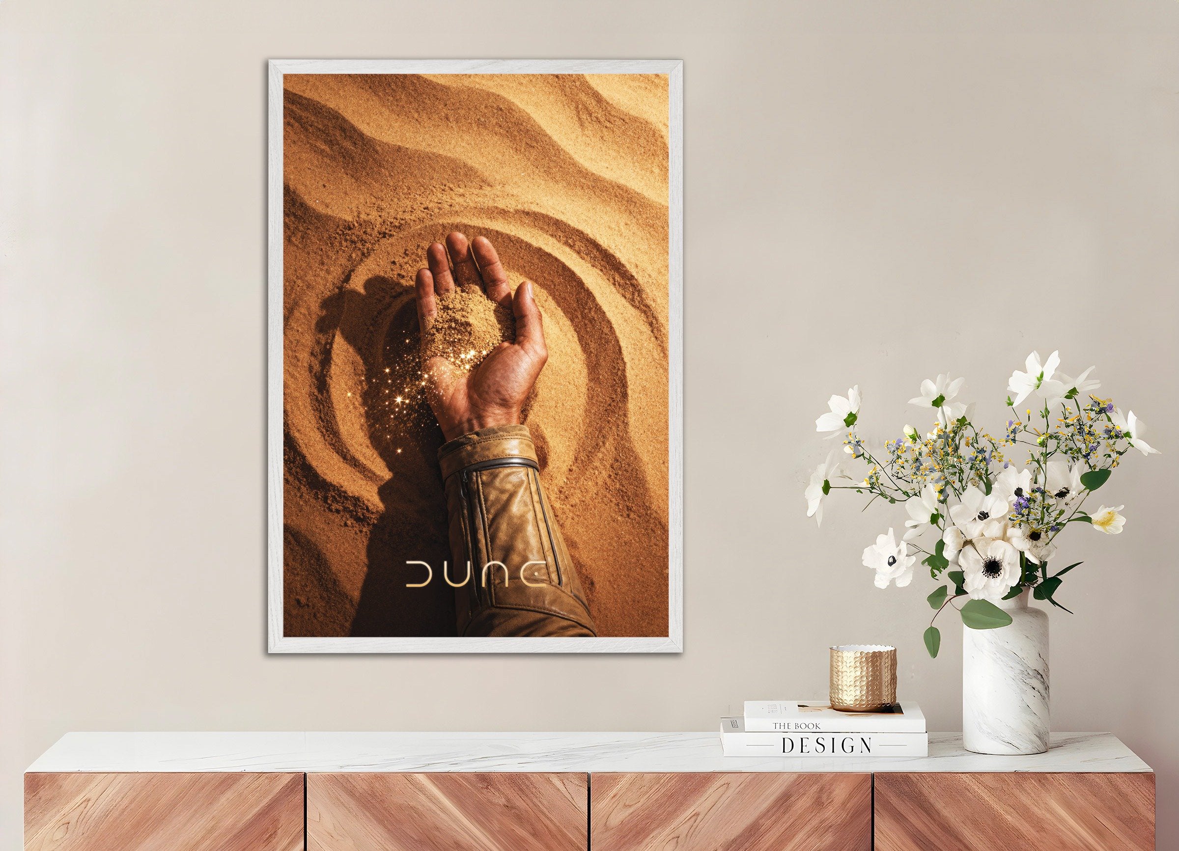 Desert Hand Poster, Dune, Sci-Fi Zand Kunstprint