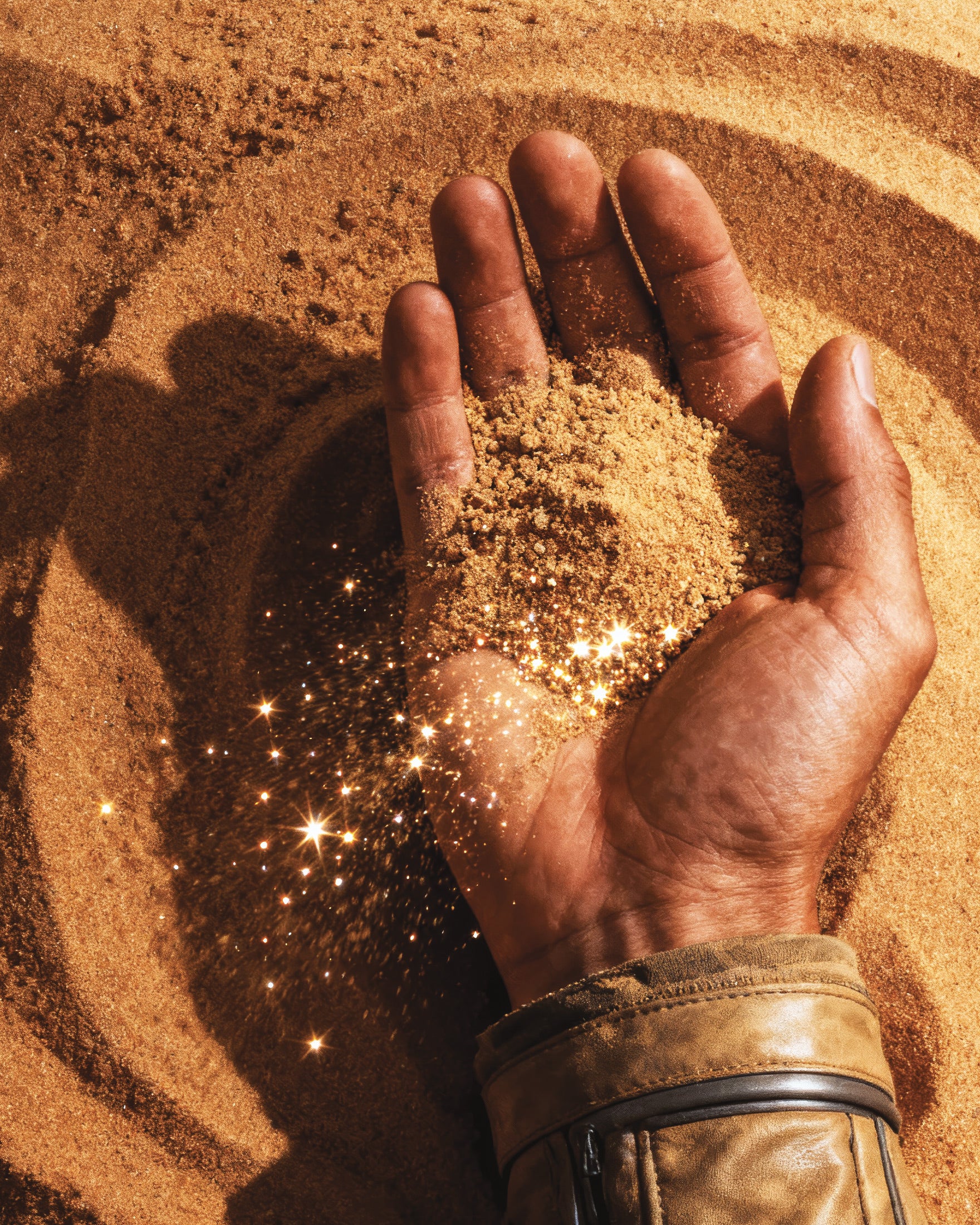Affiche Main du Désert, Dune, Impression Artistique Sci-Fi Sable