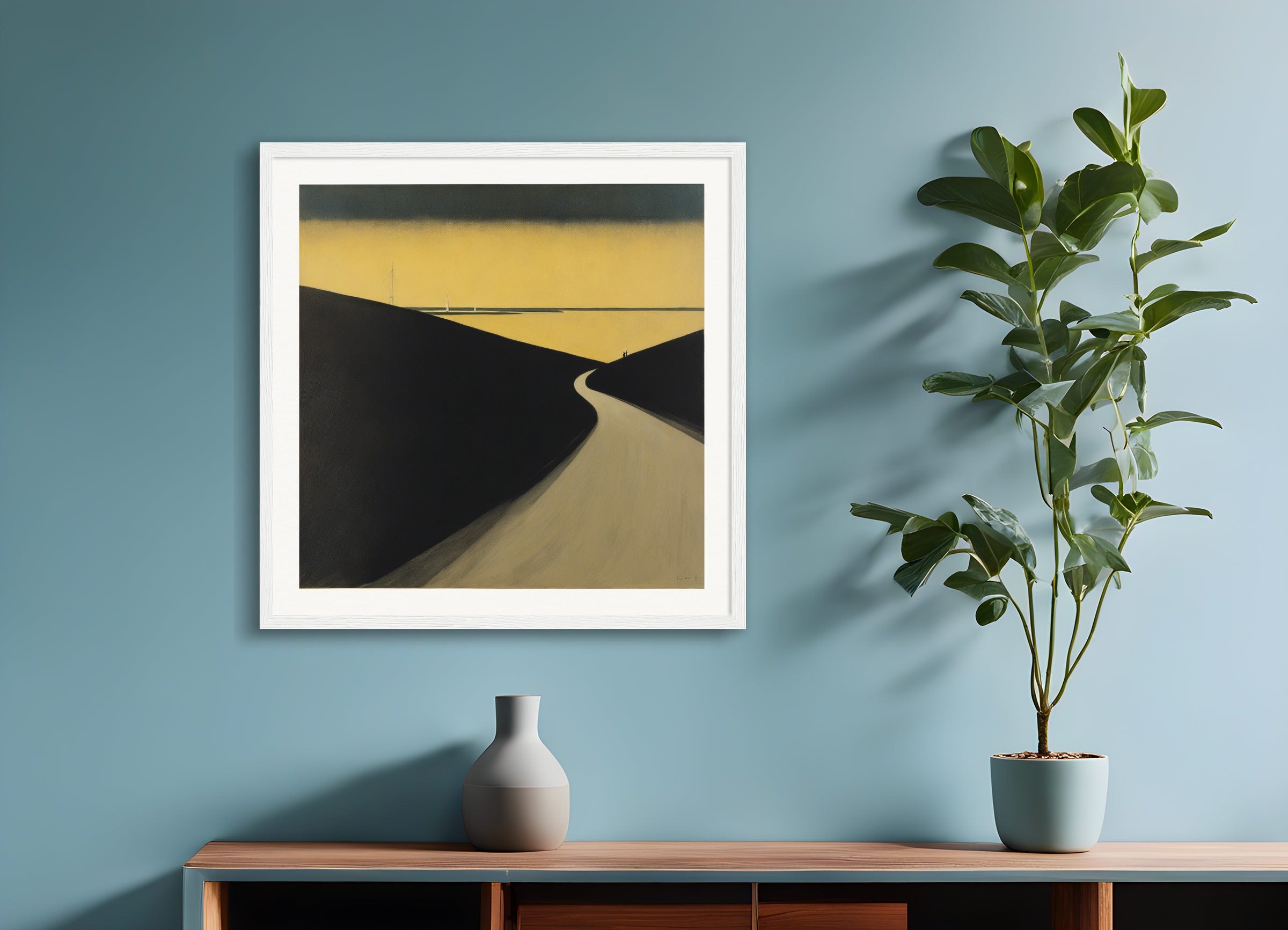 Poster with wood frame: Léon Spilliaert,