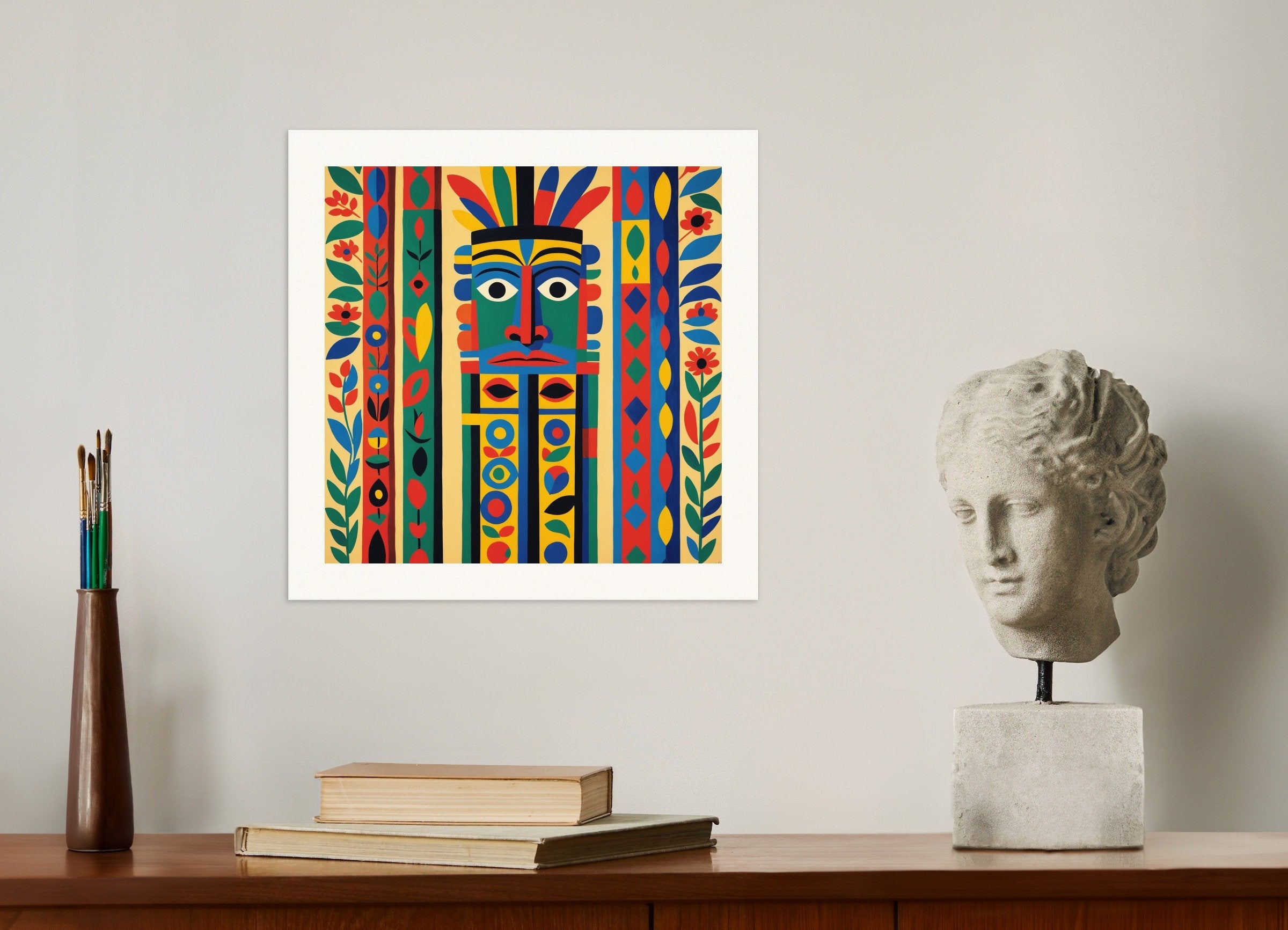 Poster of Expressive and abstract shapes, decorative sensitivity