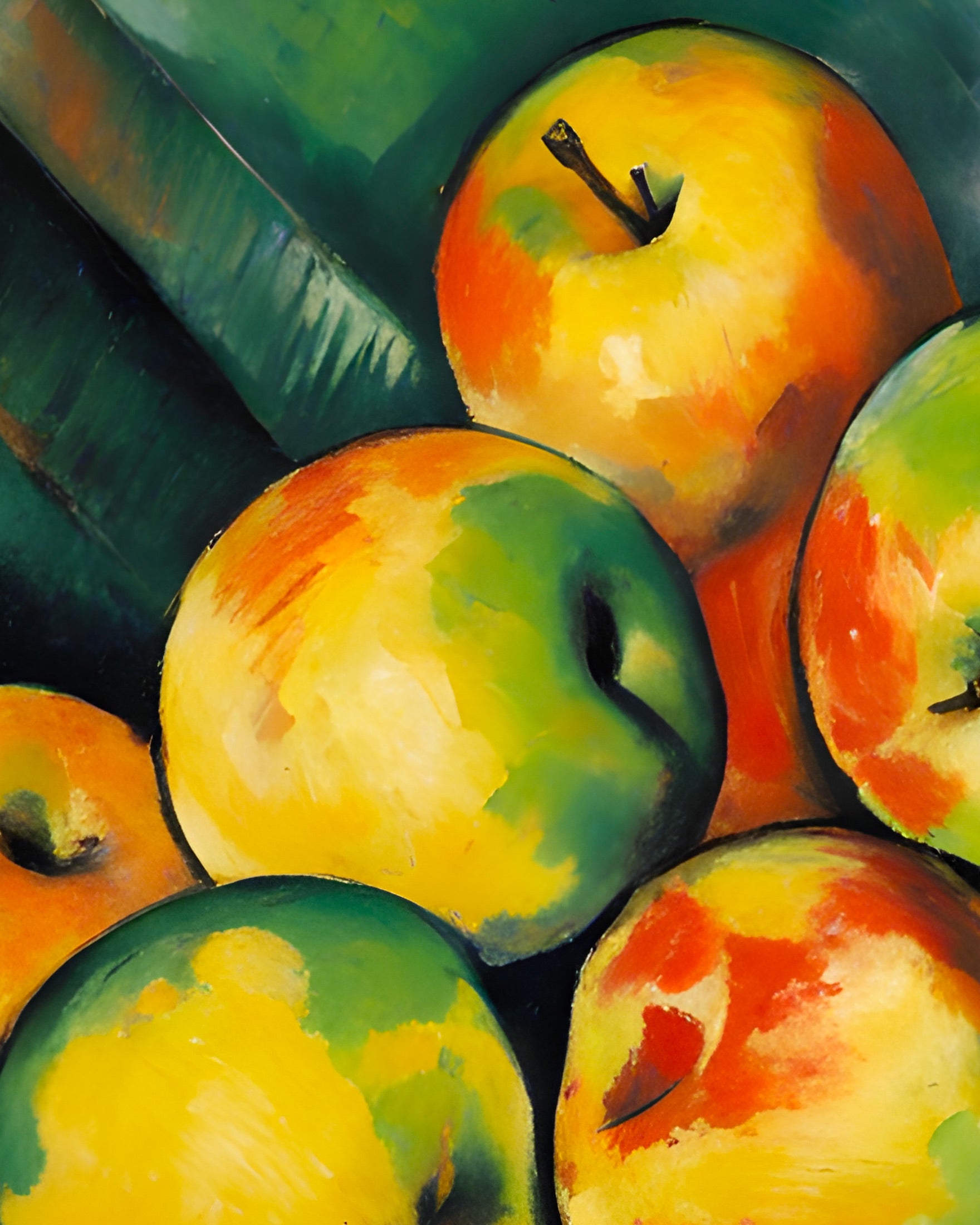 Fauvisme, mand met appels - Poster