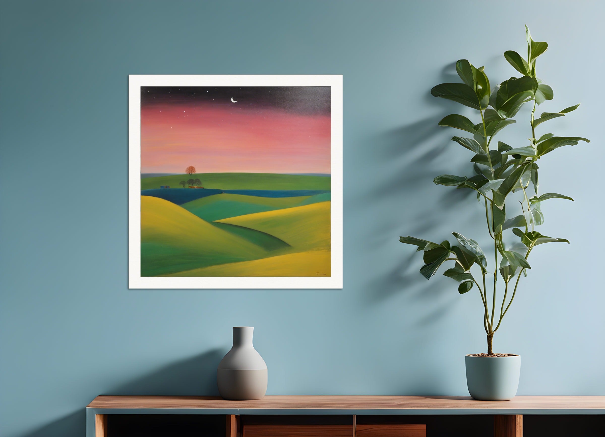 Poster: Scottish painting of abstract expressionism,