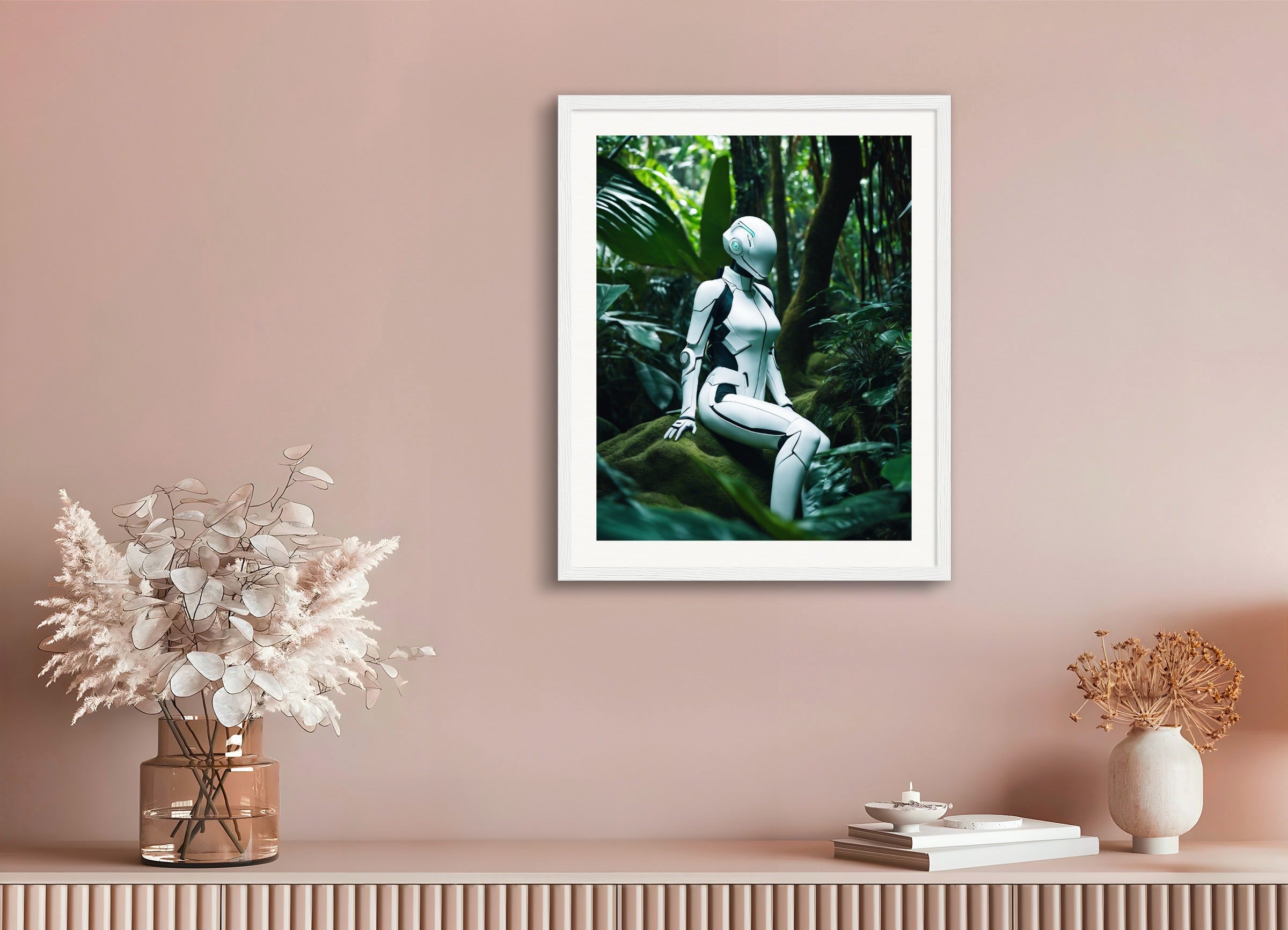 Poster with wood frame: Realistic photography,