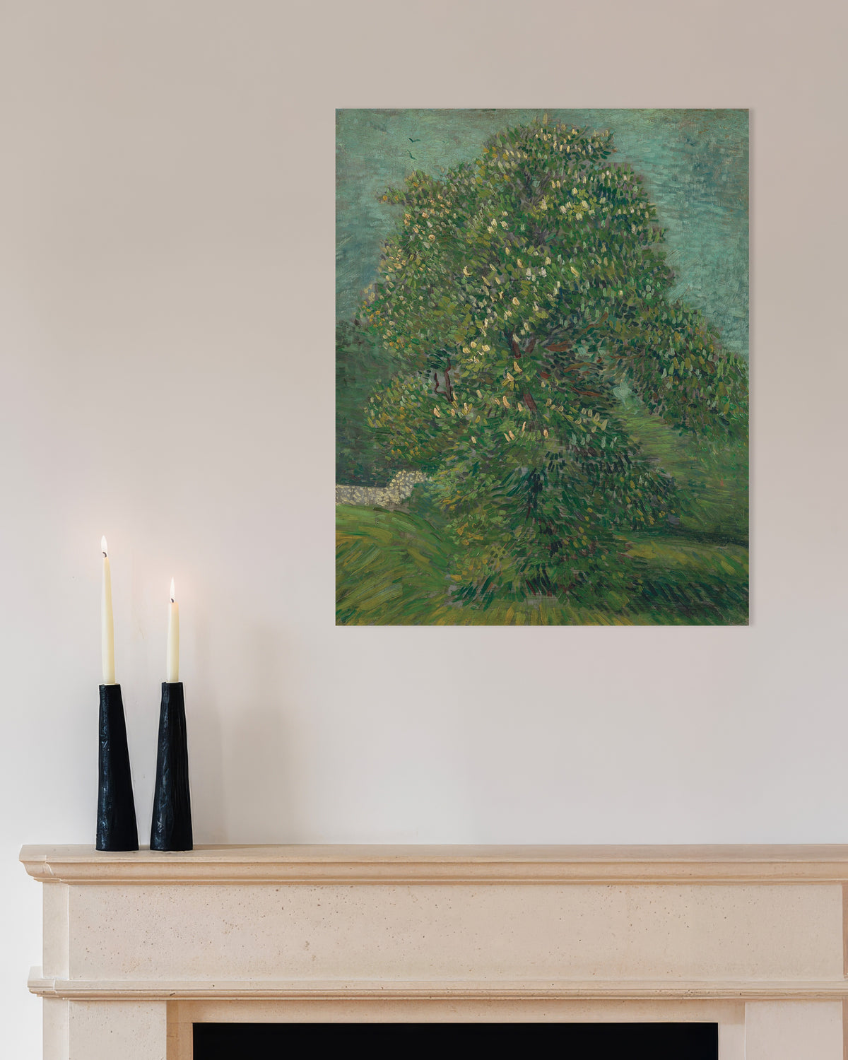 Poster of Horse Chestnut Tree in Blossom (1887) by Vincent van Gogh