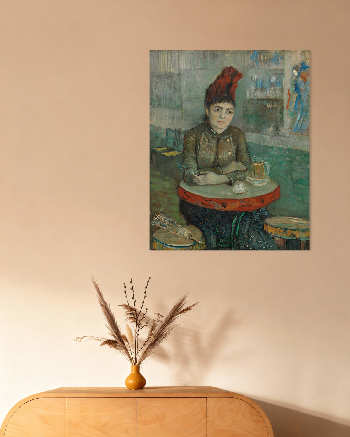Poster de Au Café, Agostina Segatori au Tambourin (1887), de Vincent van Gogh