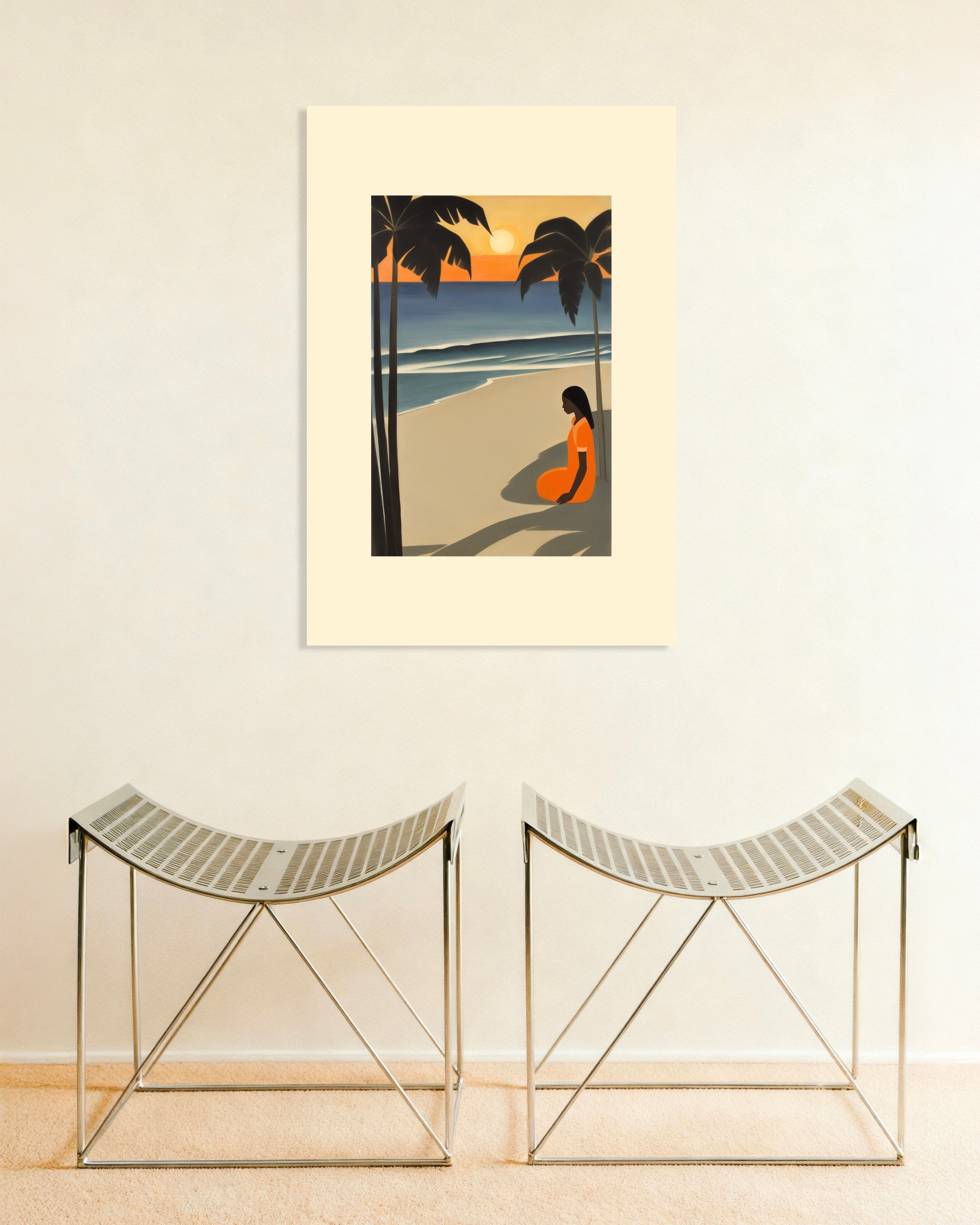 Poster of In the perfumed land caressed by the sun, Baudelaire, no text