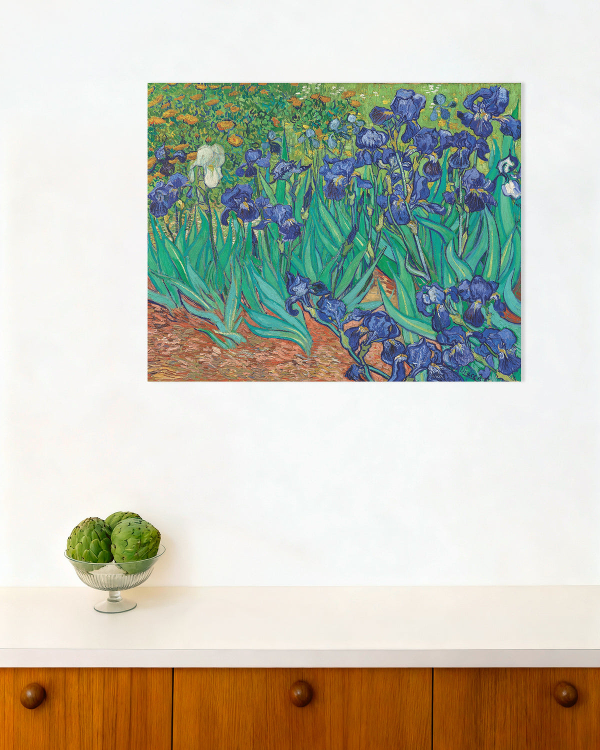 Poster of Irises (1889) by Vincent van Gogh