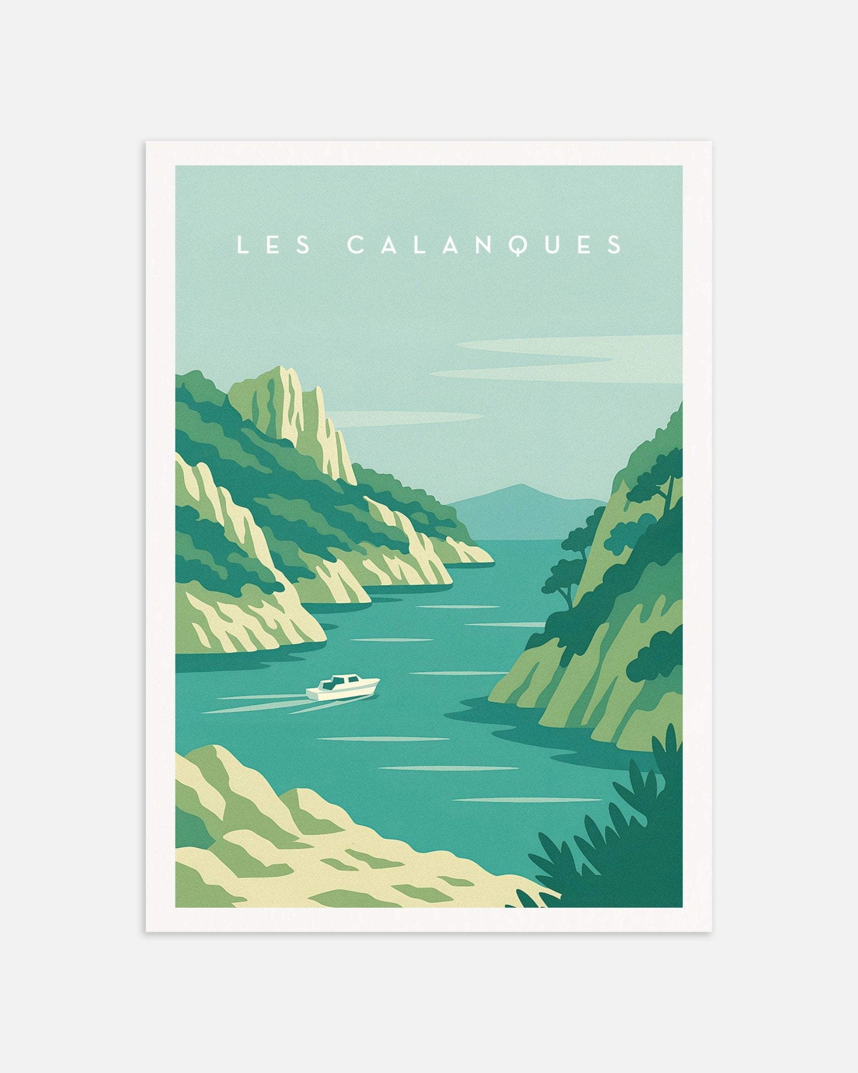 Poster of Les Calanques Wall Art Print, thumbnail