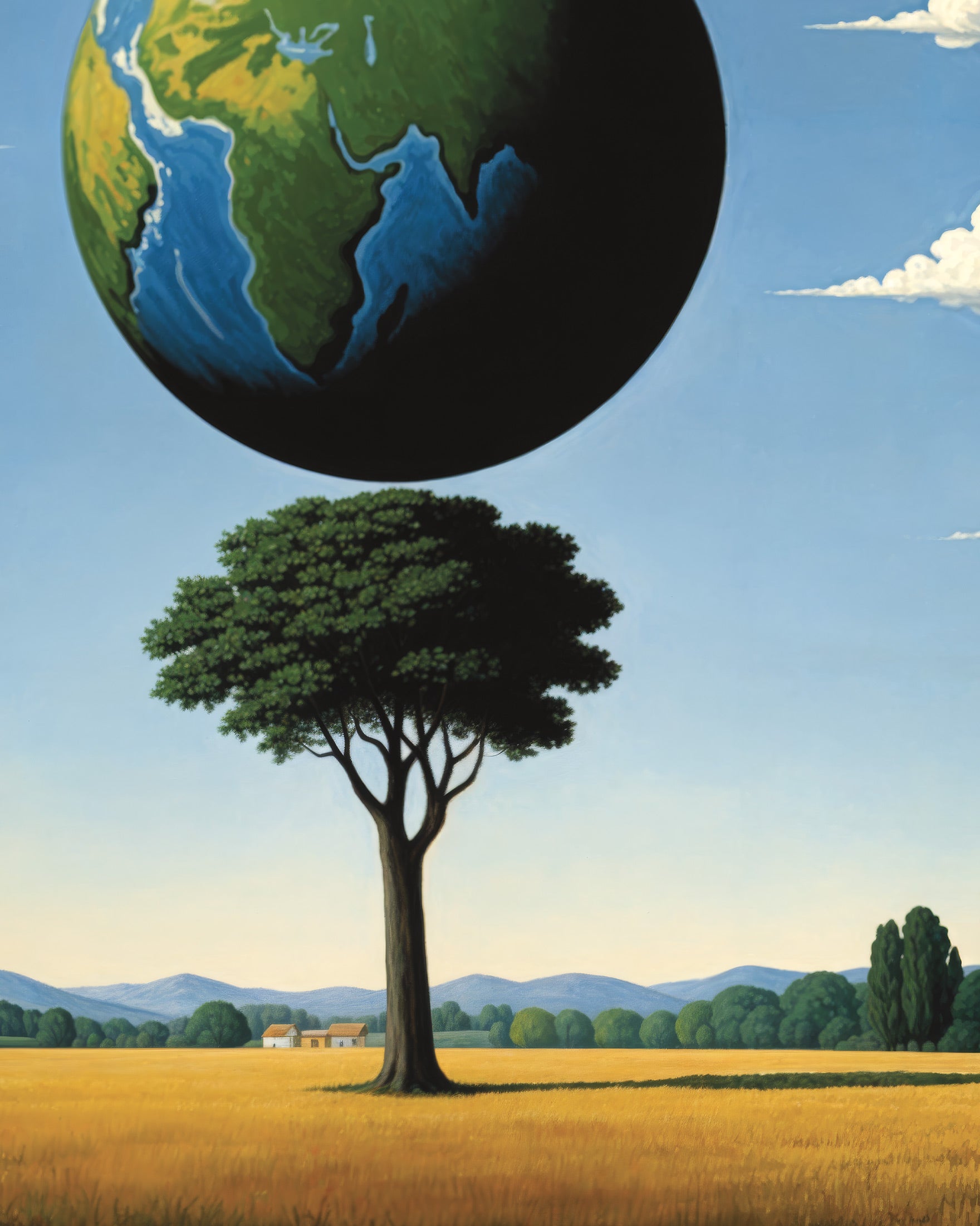 Wereldboom – surrealistische Belgische poster