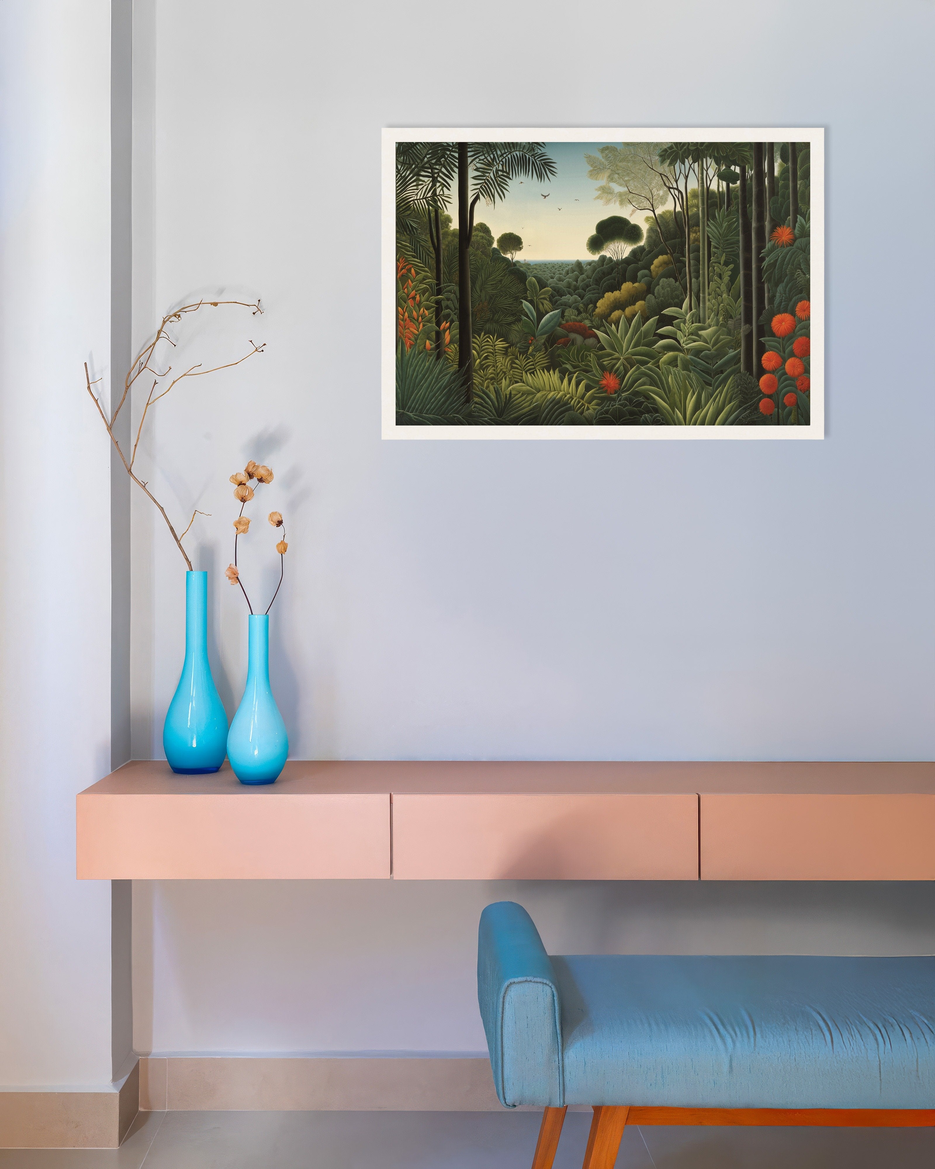 Poster of Naive art poster, Jungle