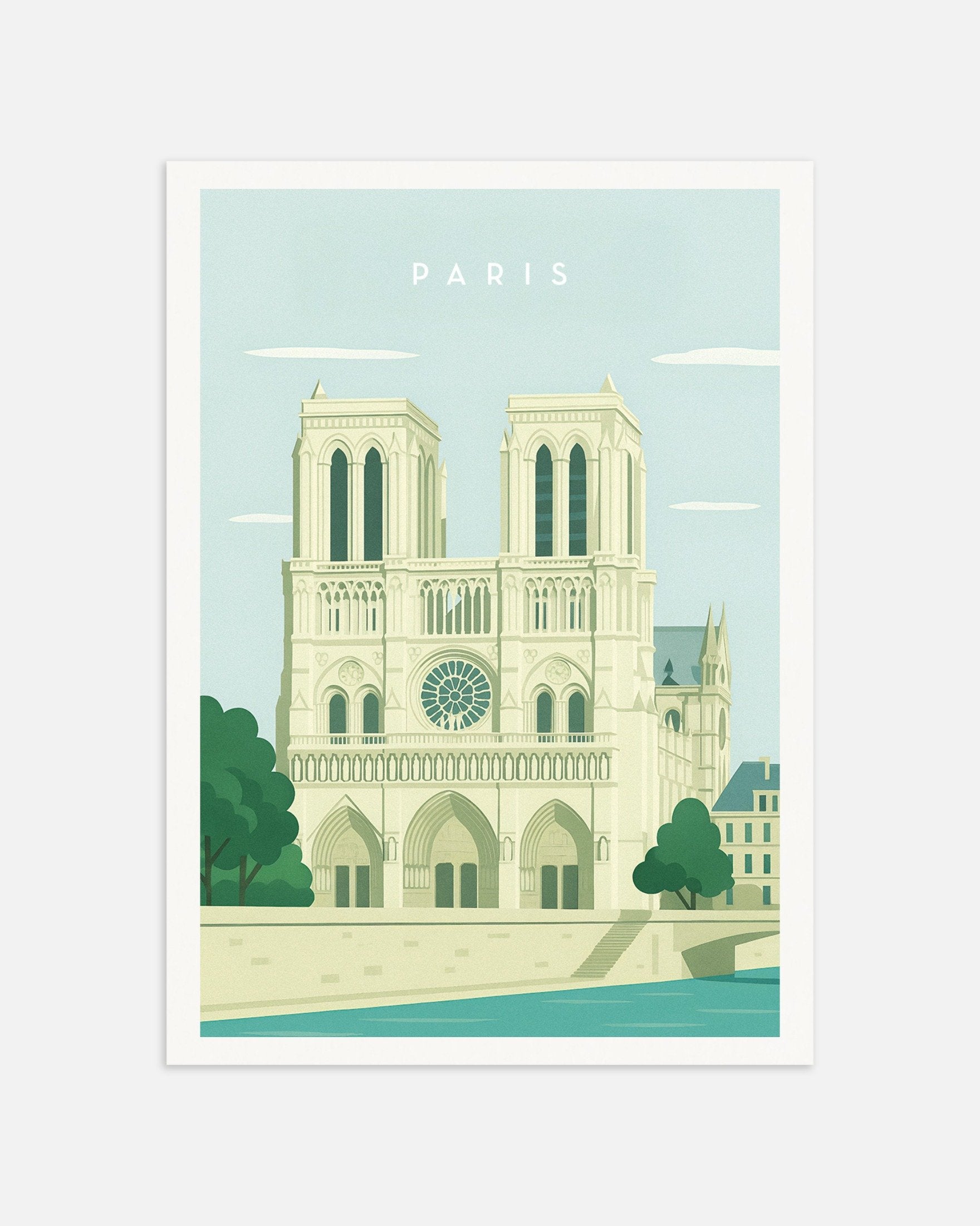 Poster of Paris Notre-Dame Wall Art Print, thumbnail