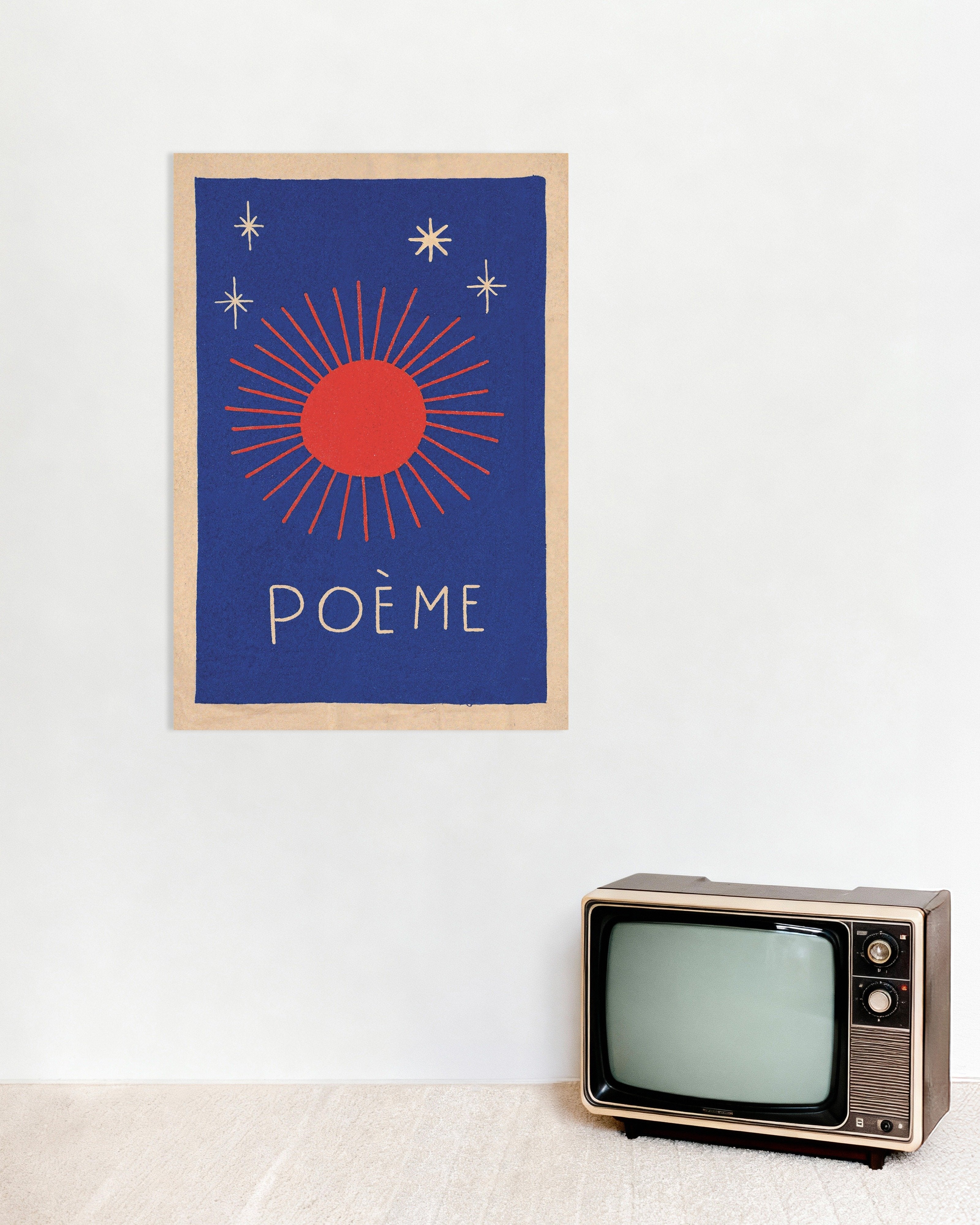 Poster of Poème - Sun and Stars Poster