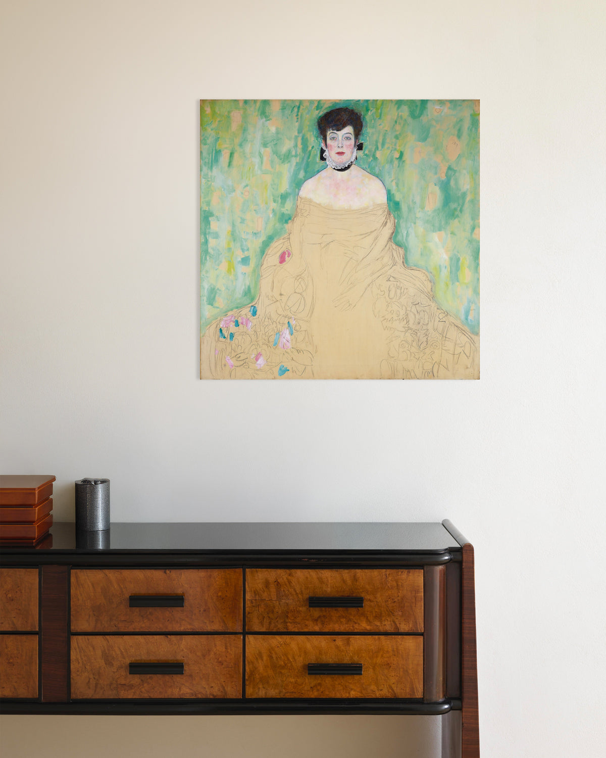 Poster Portret van Amalie Zuckerkandl (1917) van Gustav Klimt