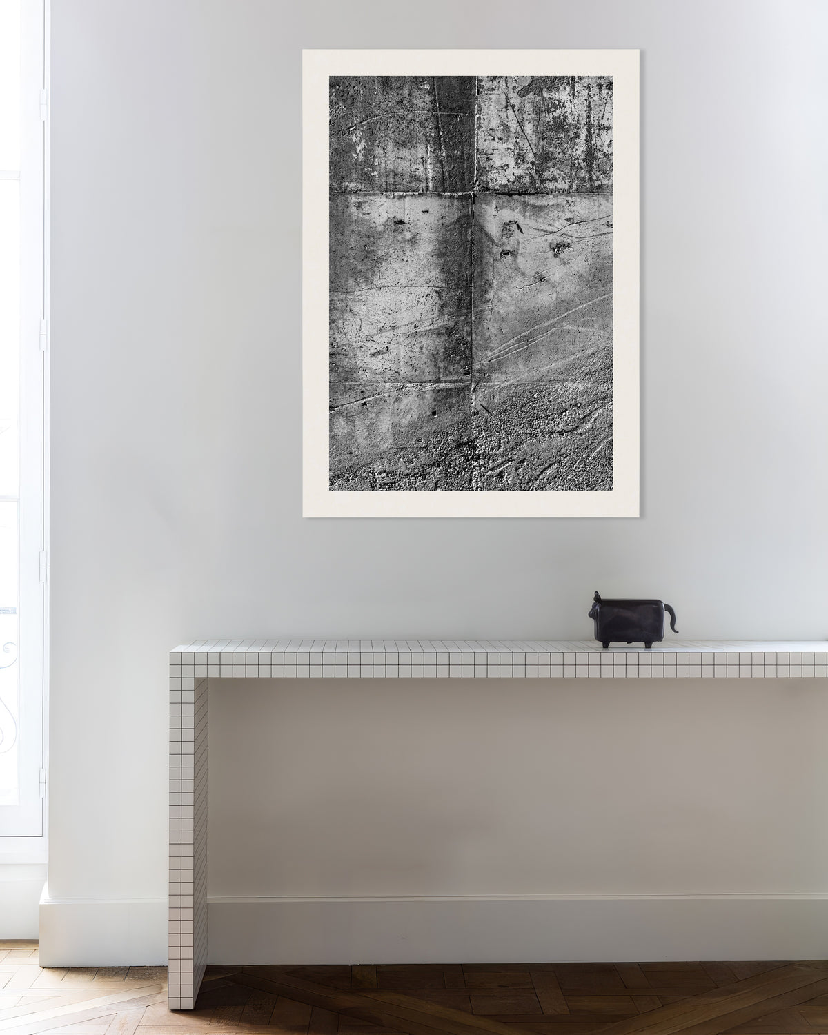 Poster ‘Ruwe betonmuurstructuur’
