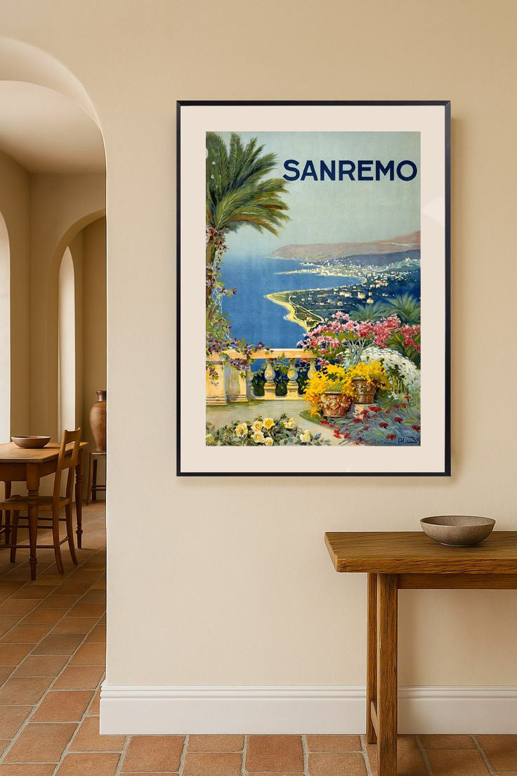 Poster Sanremo, vintage