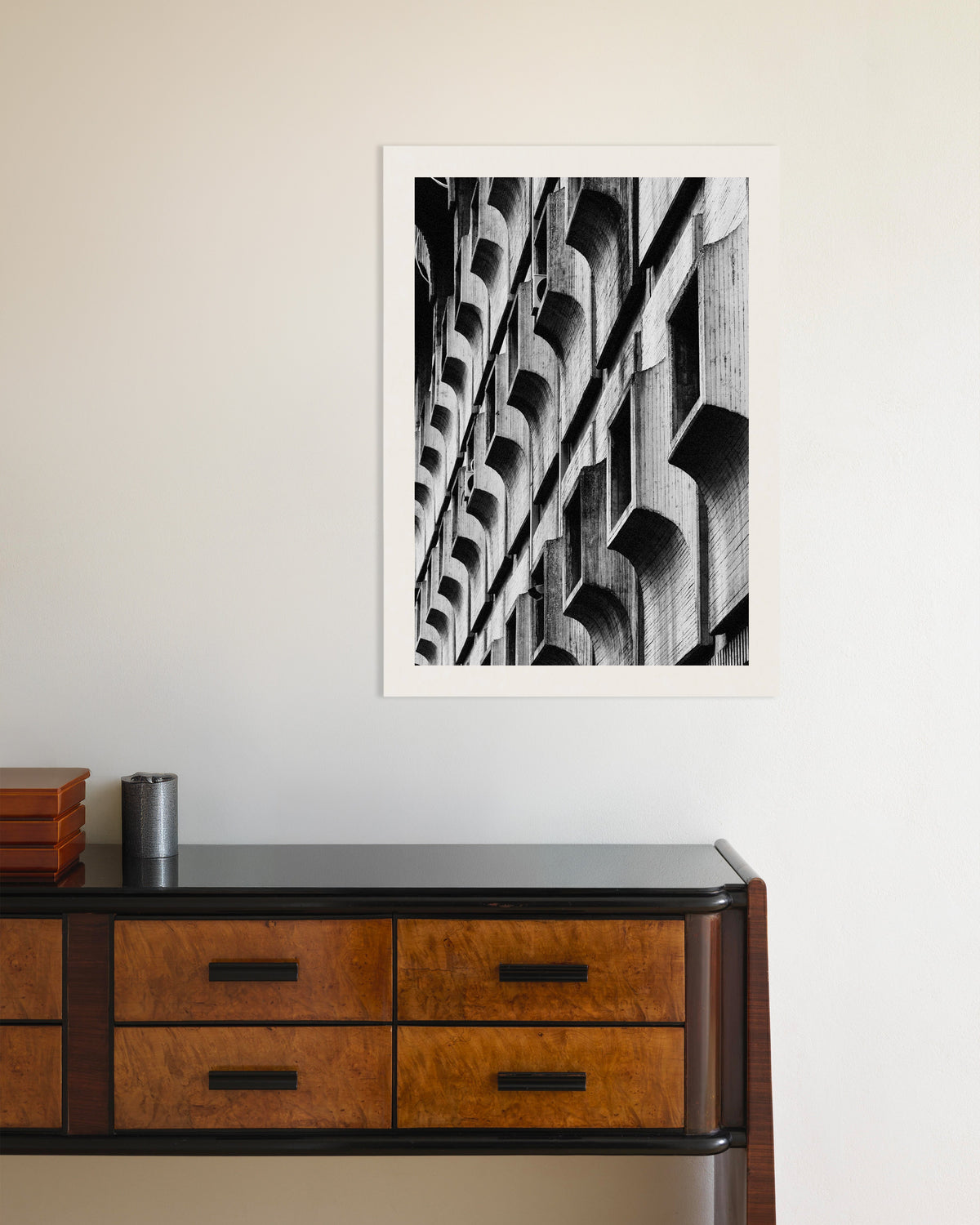 Poster ‘Ramen met geschulpte lijsten’