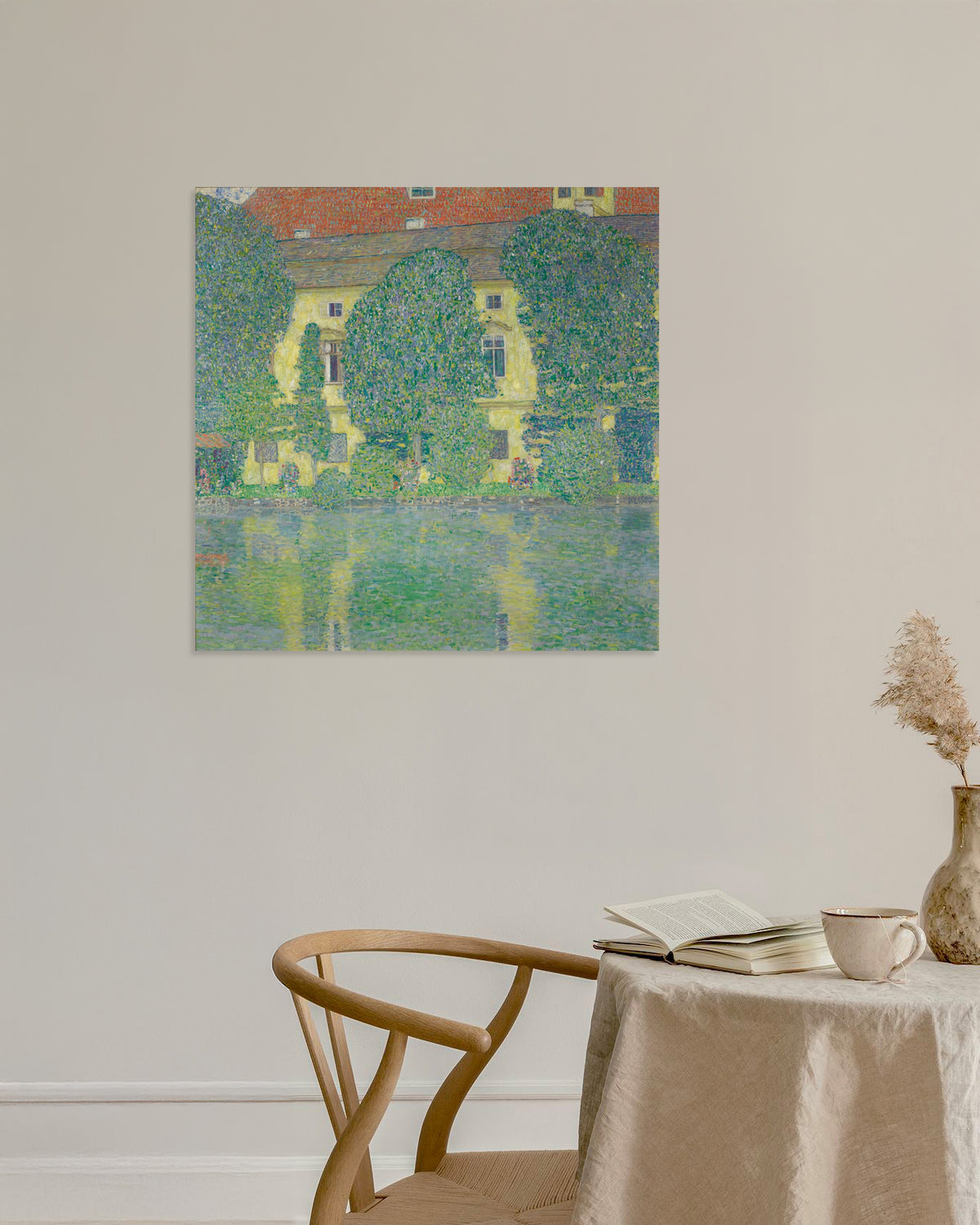 Poster van Schloss Kammer aan de Attersee III (1910) van Gustav Klimt