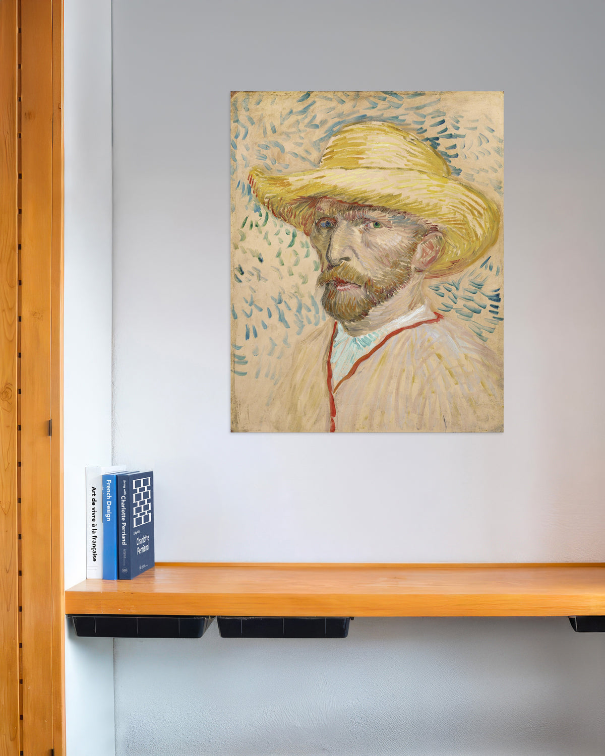 Poster de l’Autoportrait au chapeau de paille et à la blouse de peintre (1887) de Vincent van Gogh