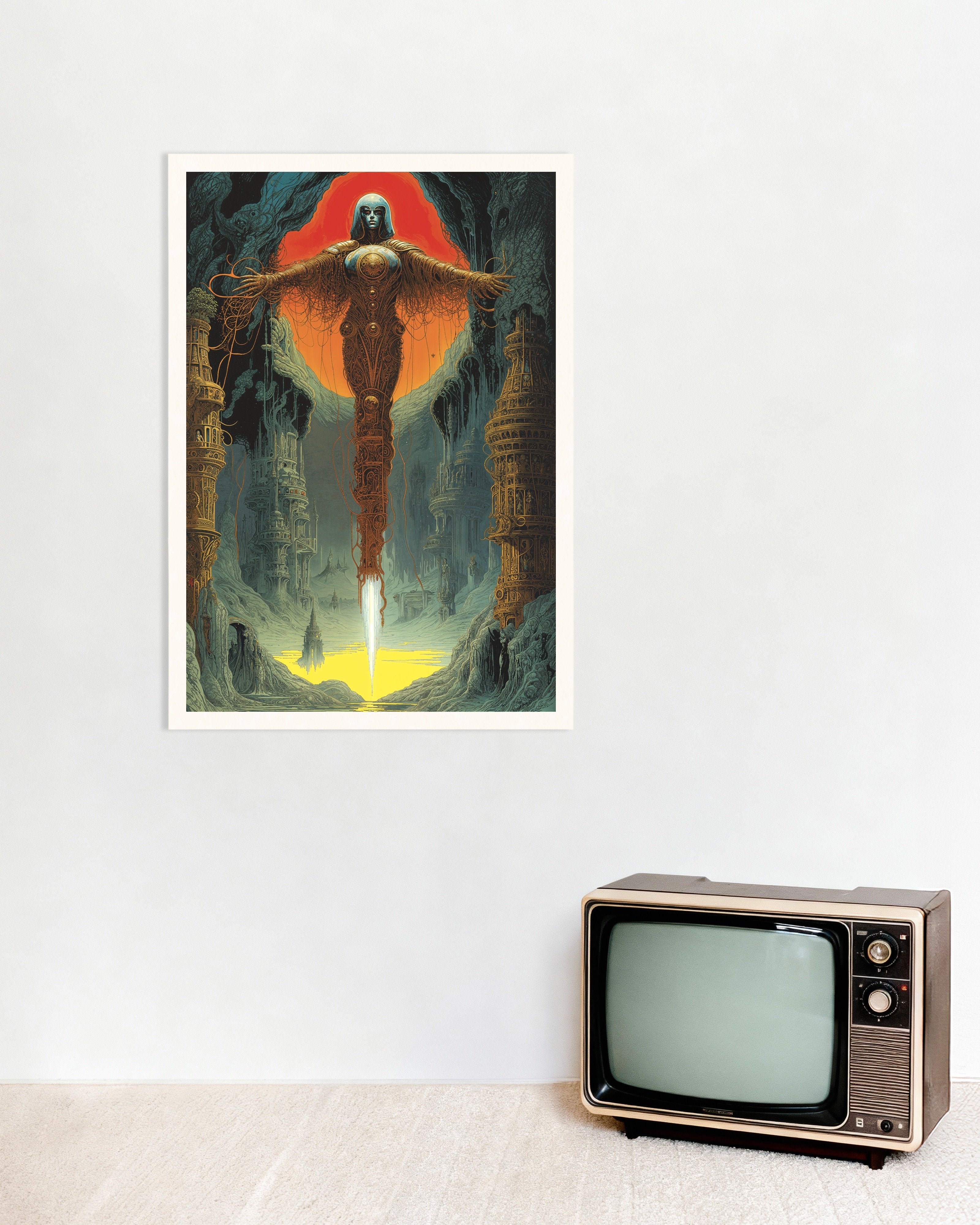 Poster of The Archangel - Techno-Byzantine Sci-Fi Poster