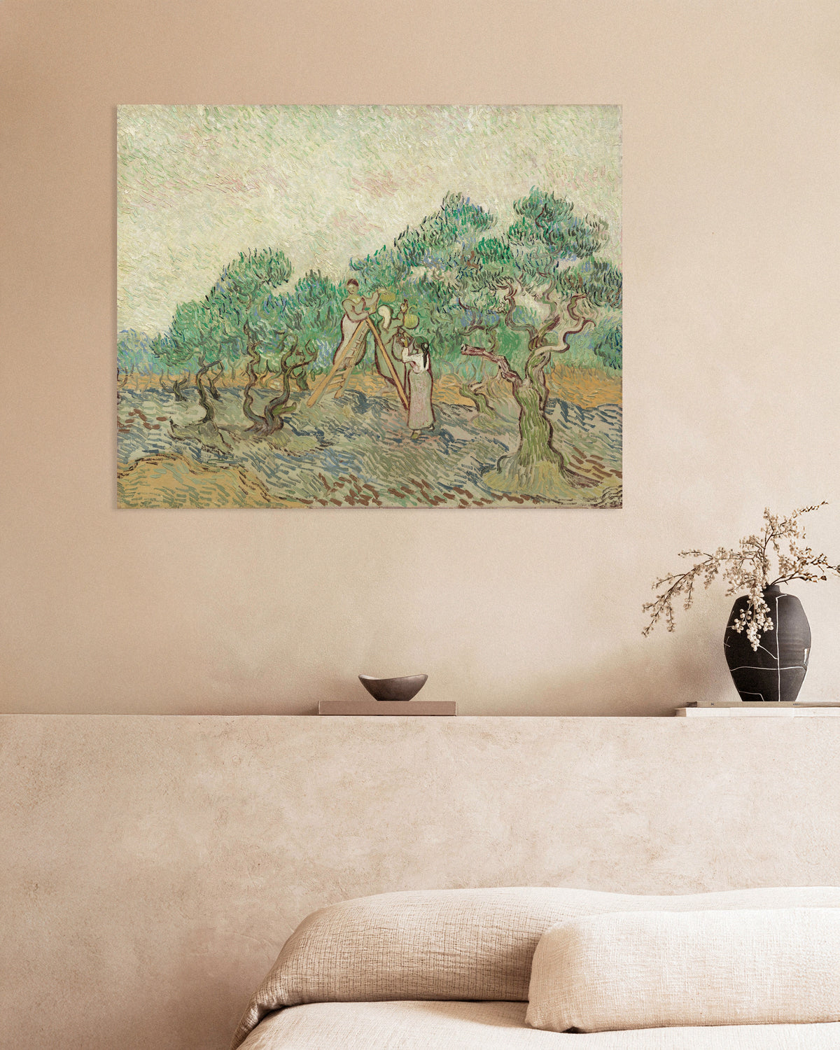 Poster van De olijfgaard (1889) van Vincent van Gogh
