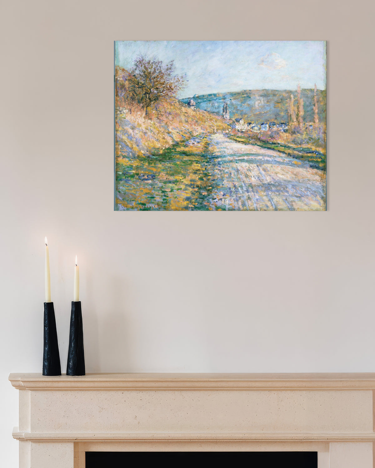 Affiche La Route de Vétheuil (1879) de Claude Monet