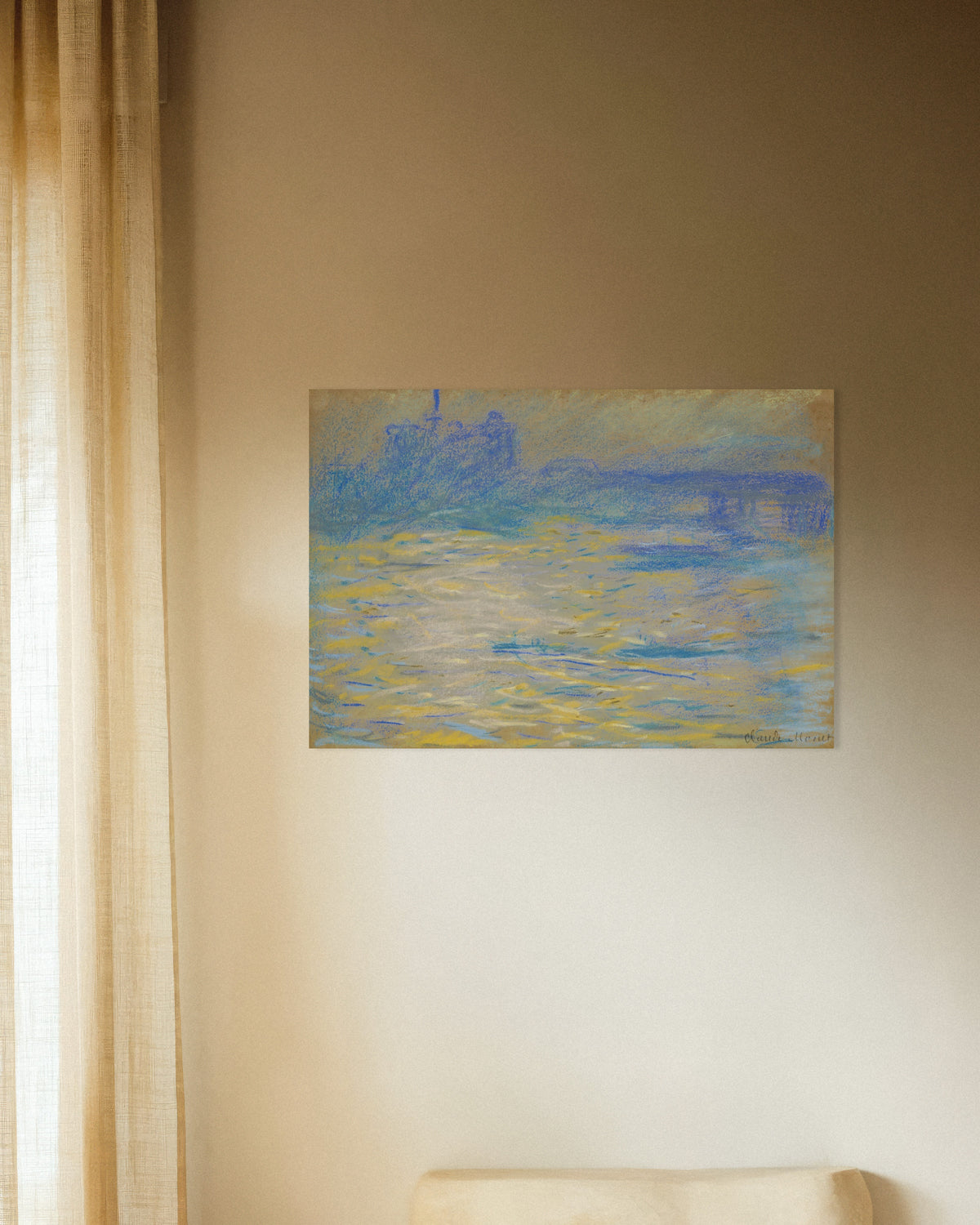 Poster De Theems (1901) van Claude Monet