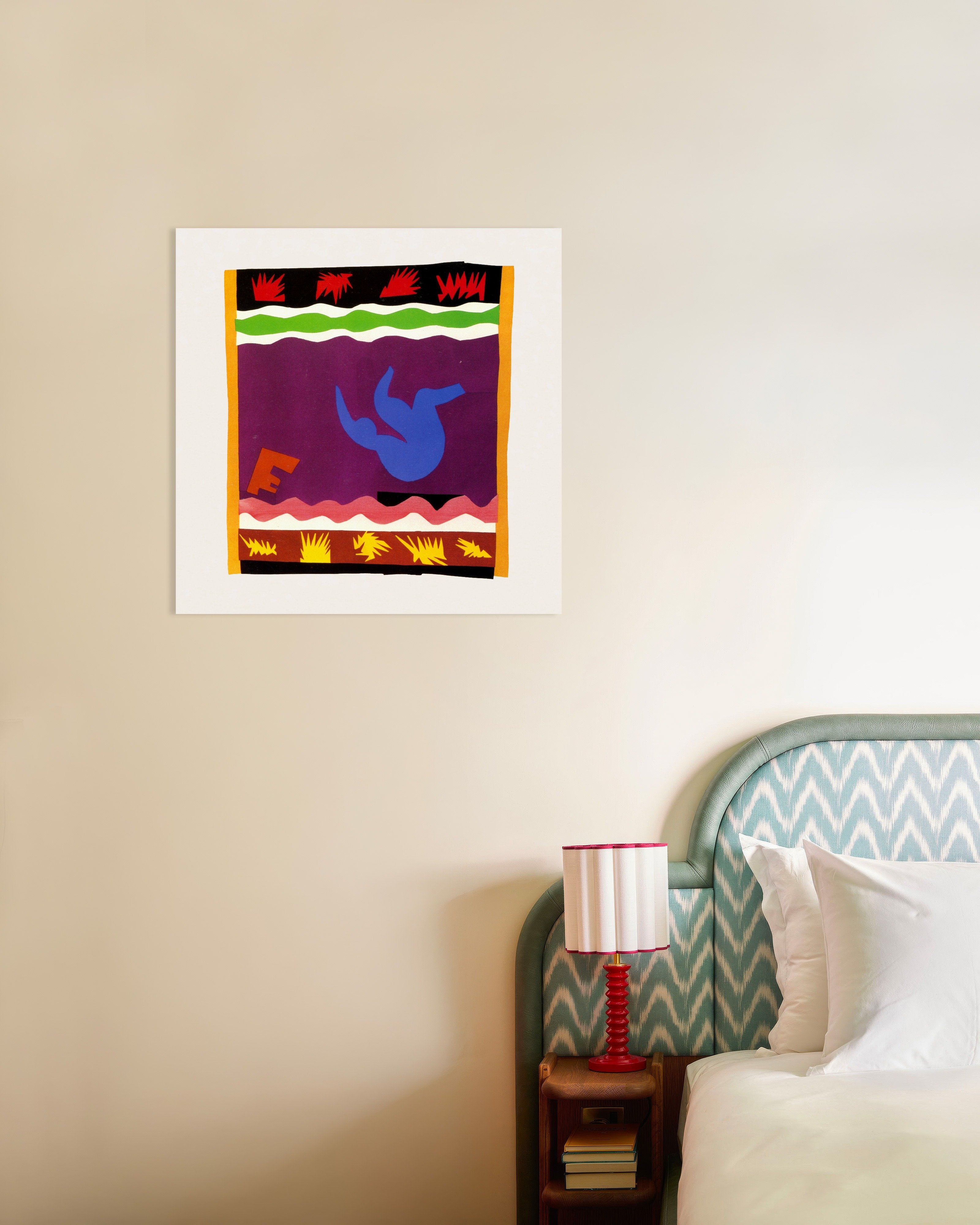 Poster of The Toboggan (from the Jazz series, 1943) by Henri Matisse