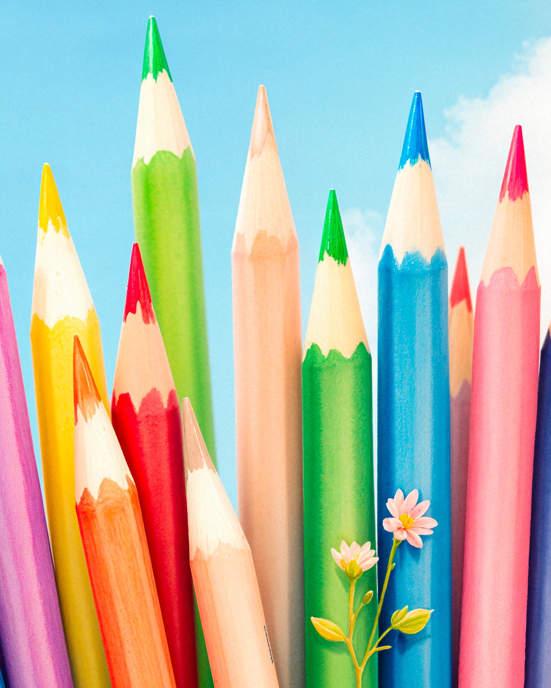 Crayons de couleurs - Affiche