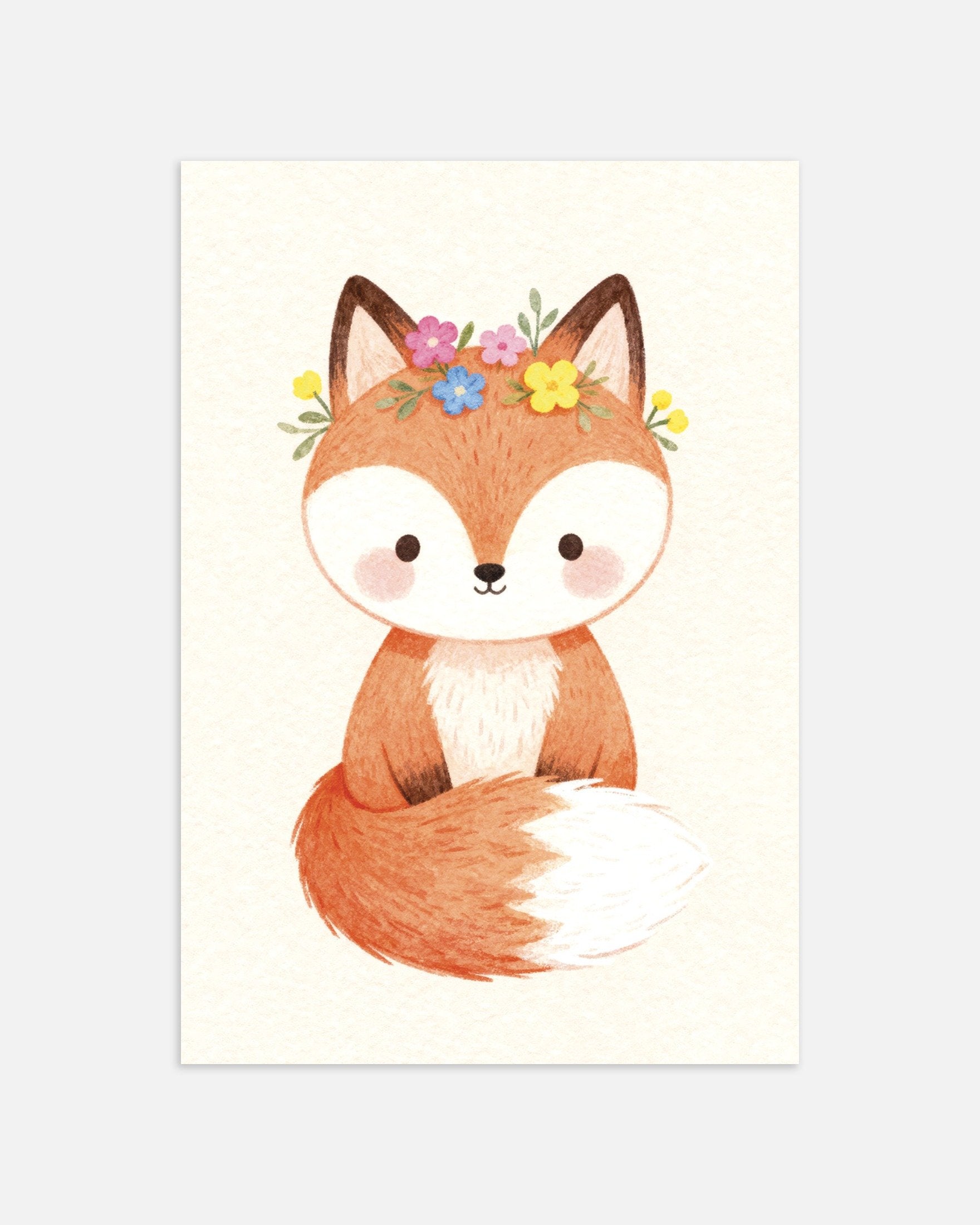 Poster Renard - Décoration Murale pour Chambre d'Enfant