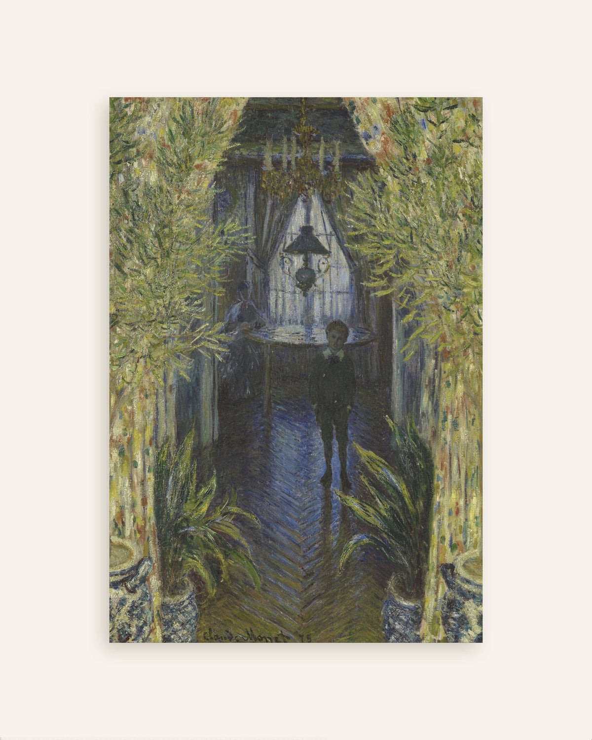 Affiche Un coin d'appartement (1875) de Claude Monet, miniature