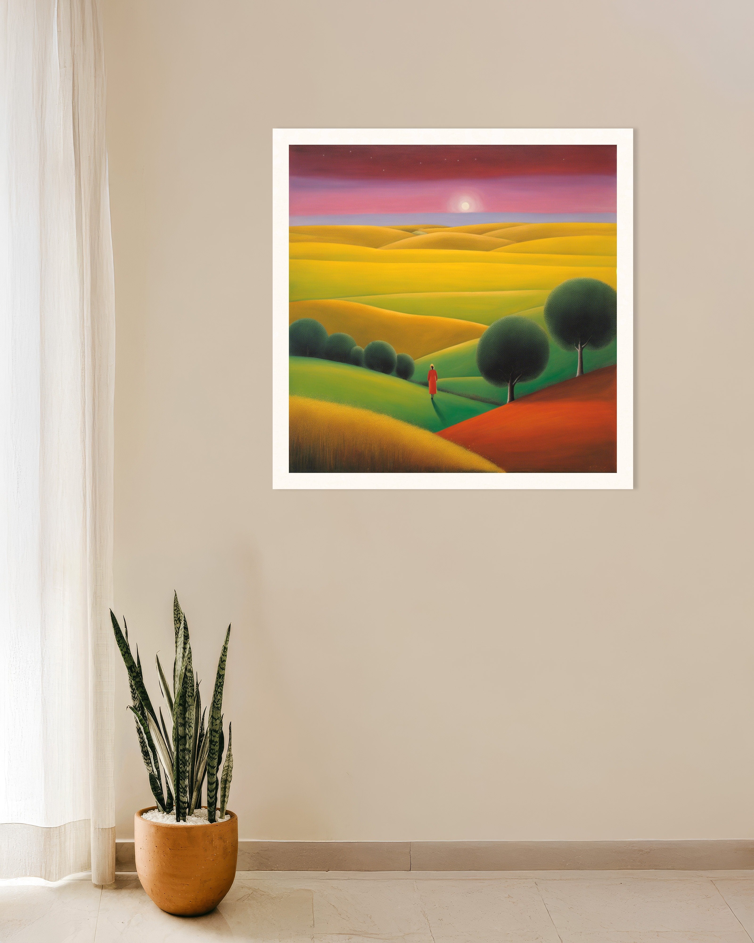 Poster of Abstract expressionism, walking on land - Poster