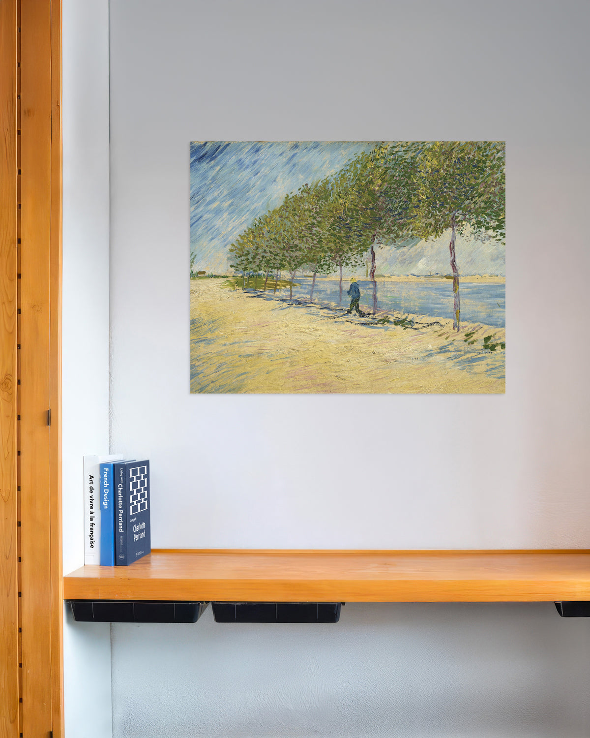 Poster van Langs de Seine (1887) van Vincent van Gogh