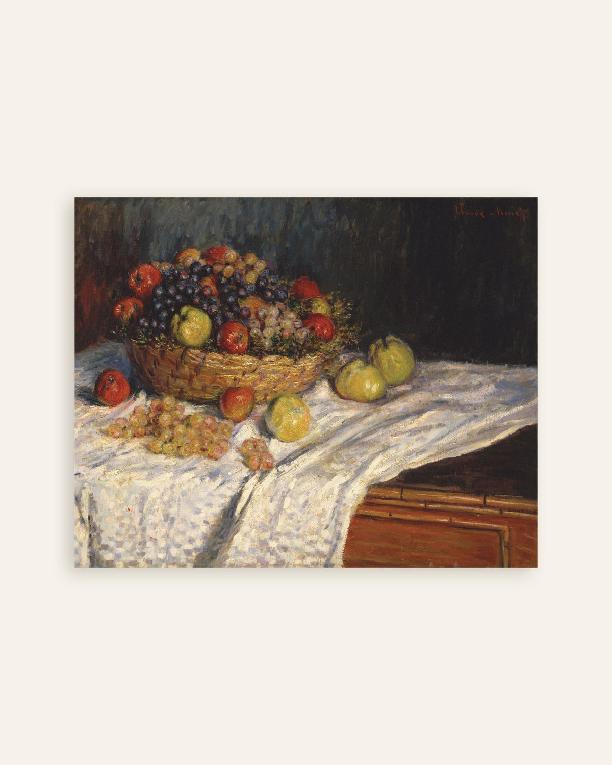 Affiche Pommes et raisins (1879–1880) de Claude Monet, miniature