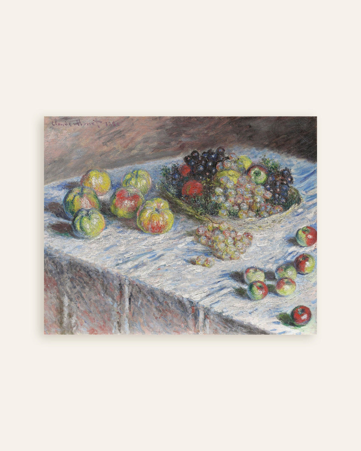 Affiche Pommes et raisins (1880) de Claude Monet, miniature
