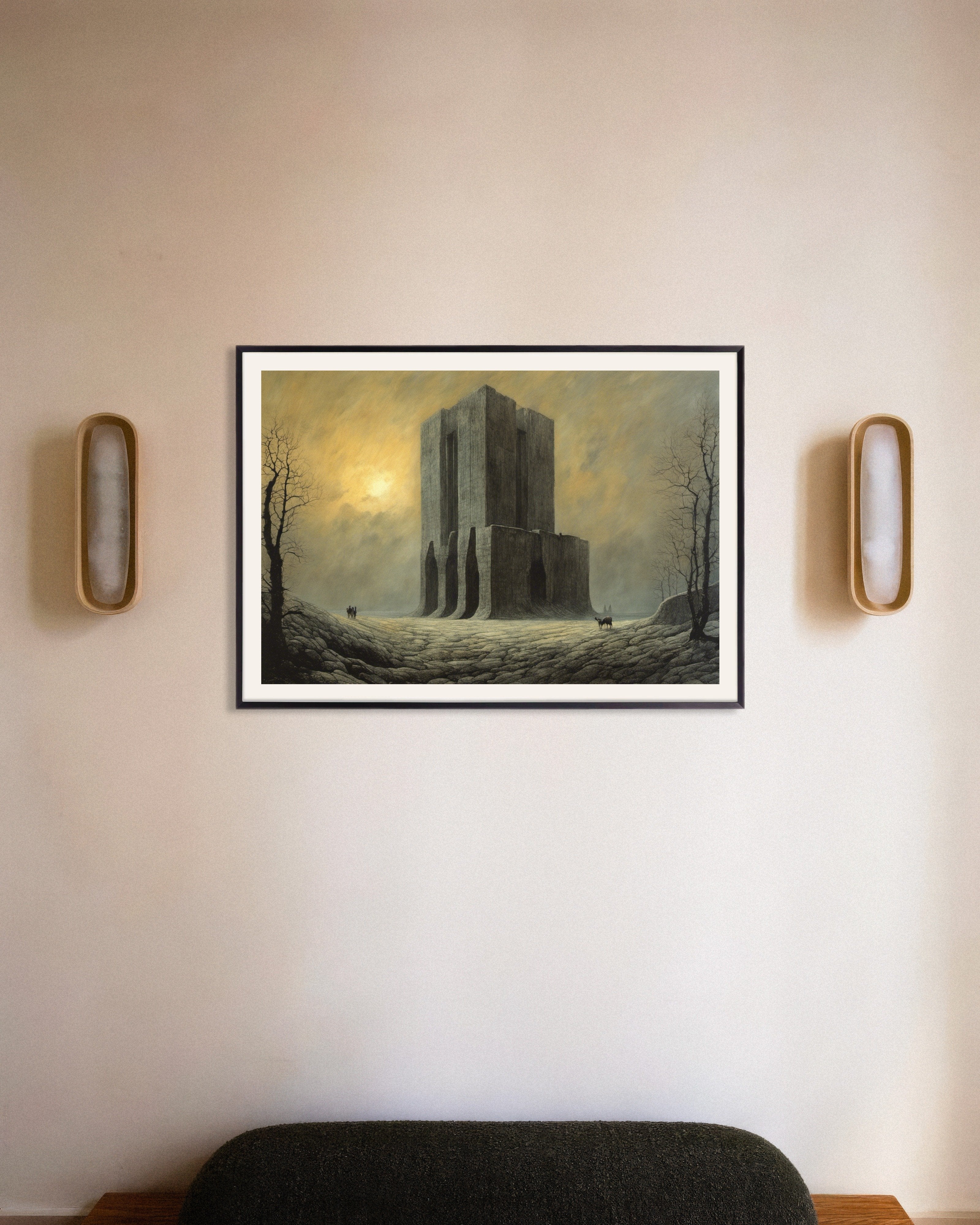 Poster of Atmospheric, dark and mystical, The prison - Poster, with metal frame
