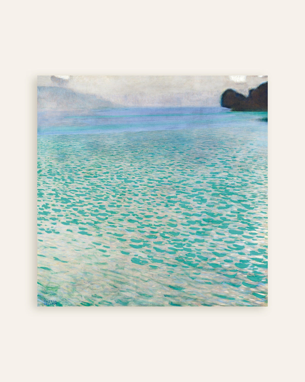 Poster Attersee (1900) van Gustav Klimt, miniatuur